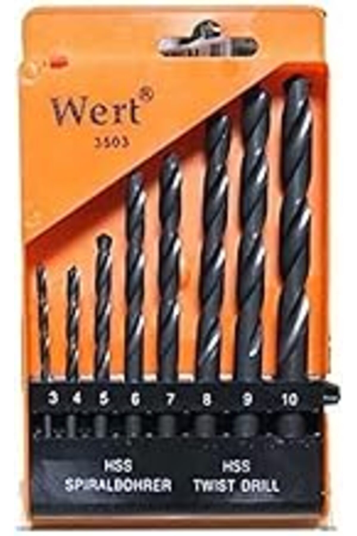 jupiter global bazaar Wert W 3503, Hss Matkap Ucu Seti (8 Parça), Siyah/Turuncu