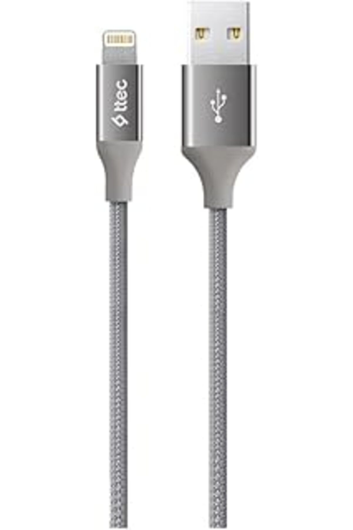 Pazarcan Ttec Alumicable Iphone Ile Uyumlu Şarj Kablosu - Uzay Grisi (2Dk16Ug)