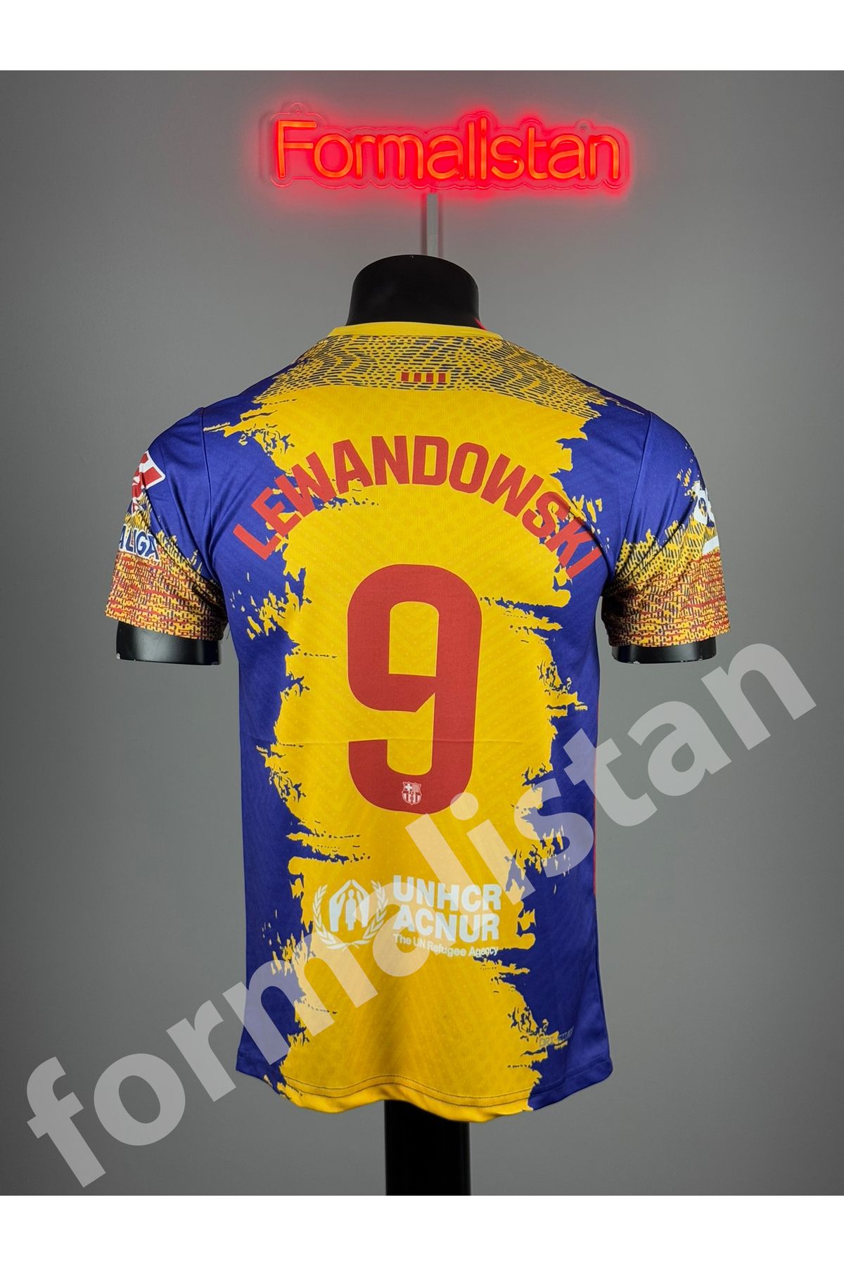 Quaxram Barce.lona Lewandowskı Futbo Formâsı - Renkli