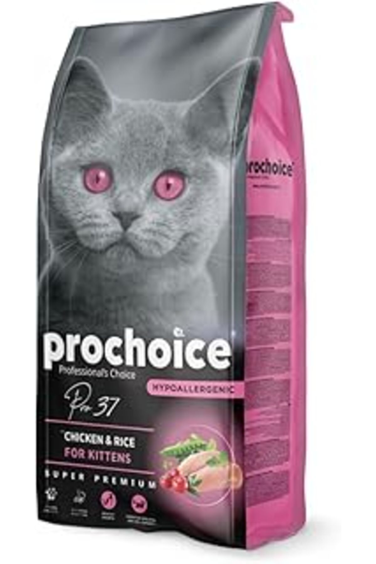 karadağsb Prochoice Pro 37 Yavru Kediler İçin, Hipoalerjenik, Tavuk Etli Ve Pirinçli Kuru Mama, 15 Kg
