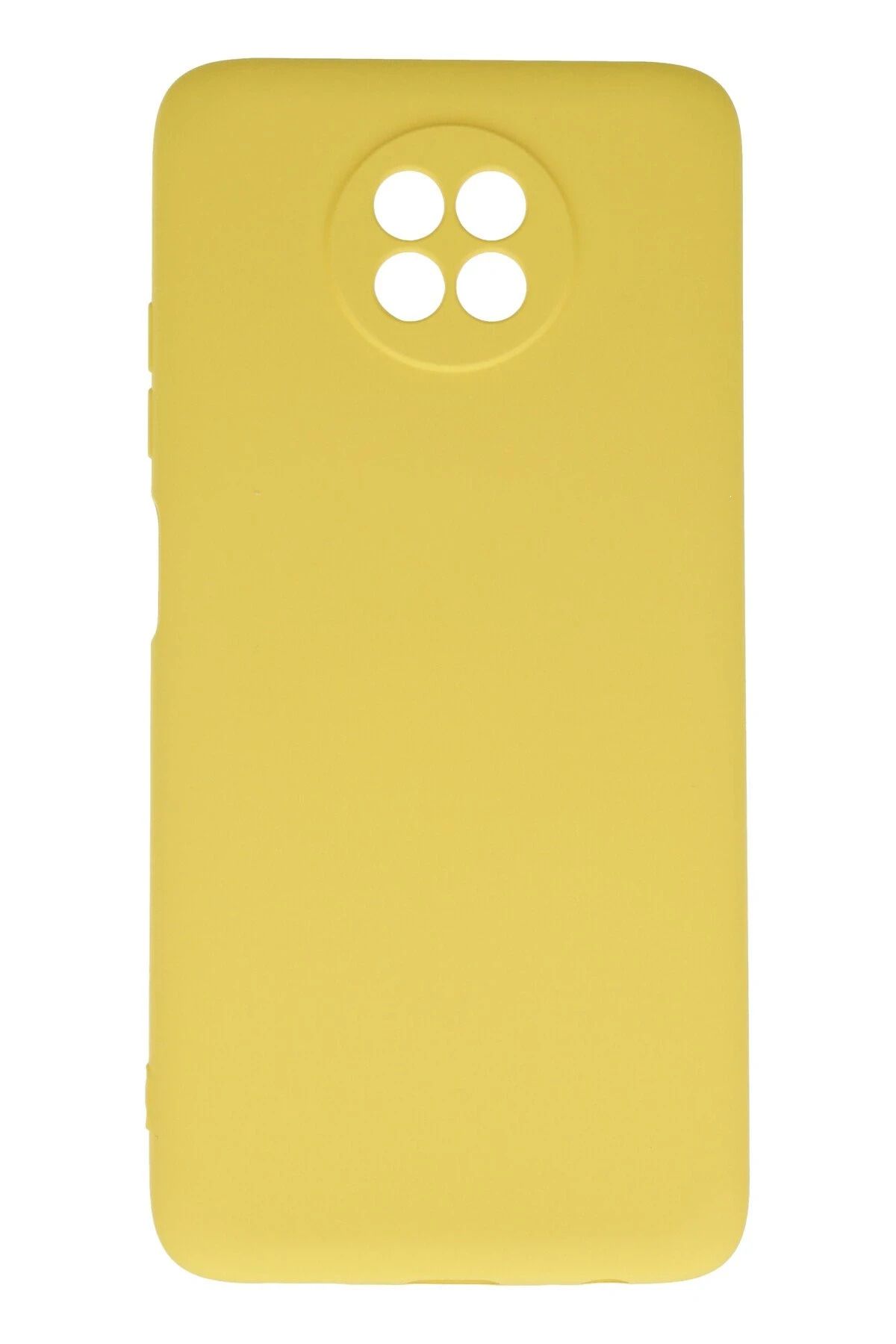 NewFace Xiaomi Redmi Note 9 5G Kılıf Nano içi Kadife Silikon - Sarı HNZRN