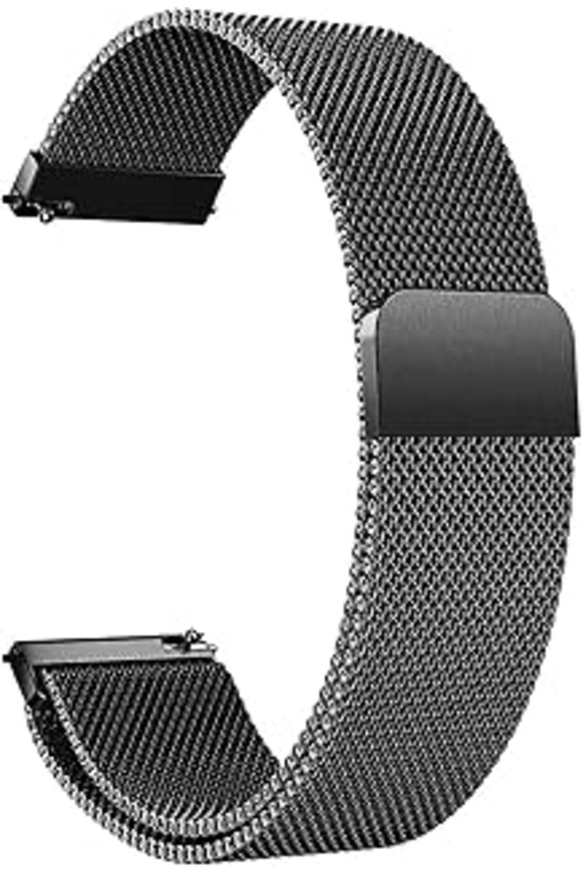 karadağsb Microsonic Amazfit Gtr 2 Sport 47Mm Için Kordon Milanese Loop Siyah