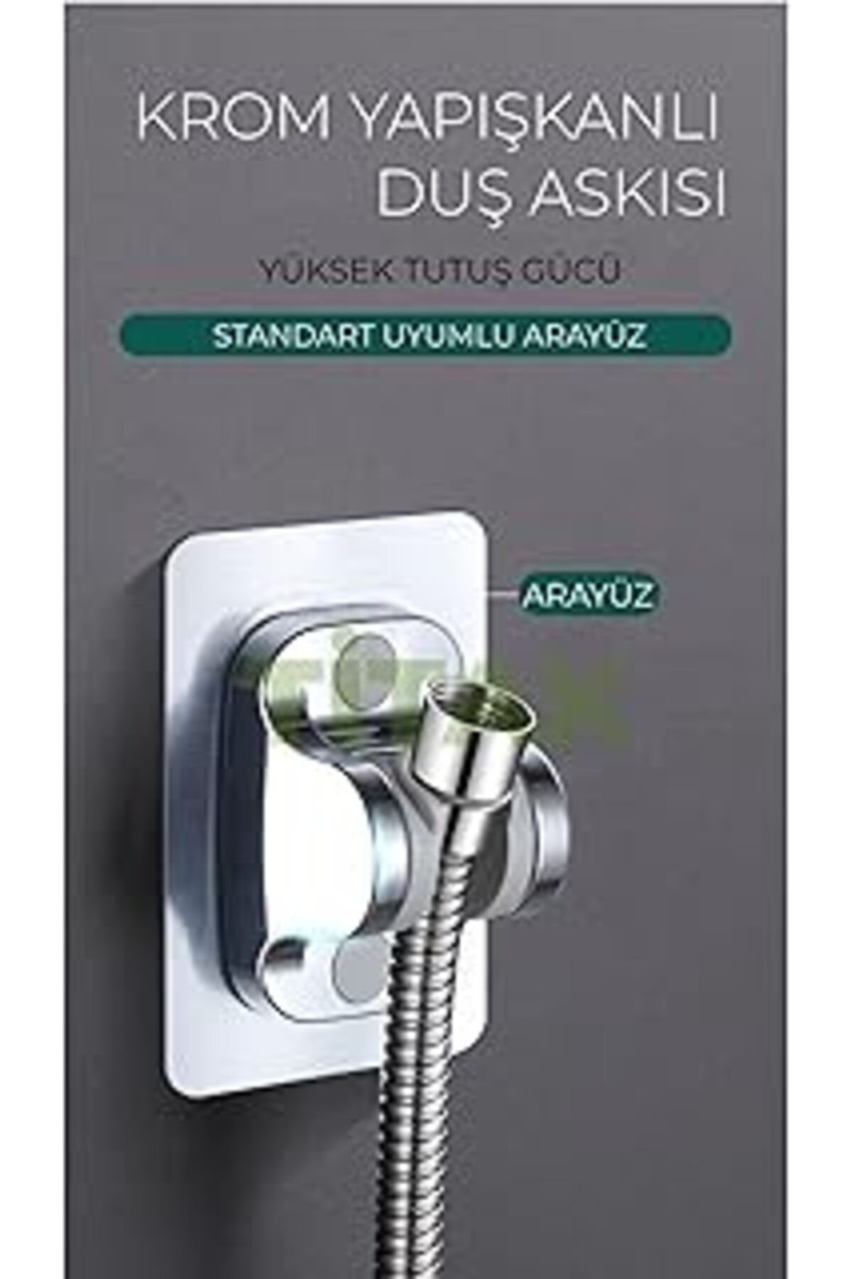 karadağsb Titak Krom Yapışkanlı Duş Askısı