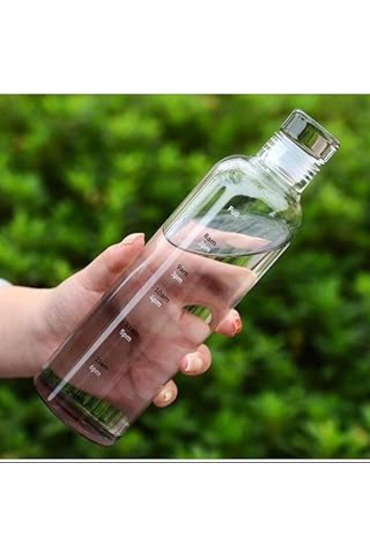 Roses Store Emey E-Ticaret Cam Su Şişesi Motivasyonlu Sızdırmaz Matara Suluk Cam (500 Ml)
