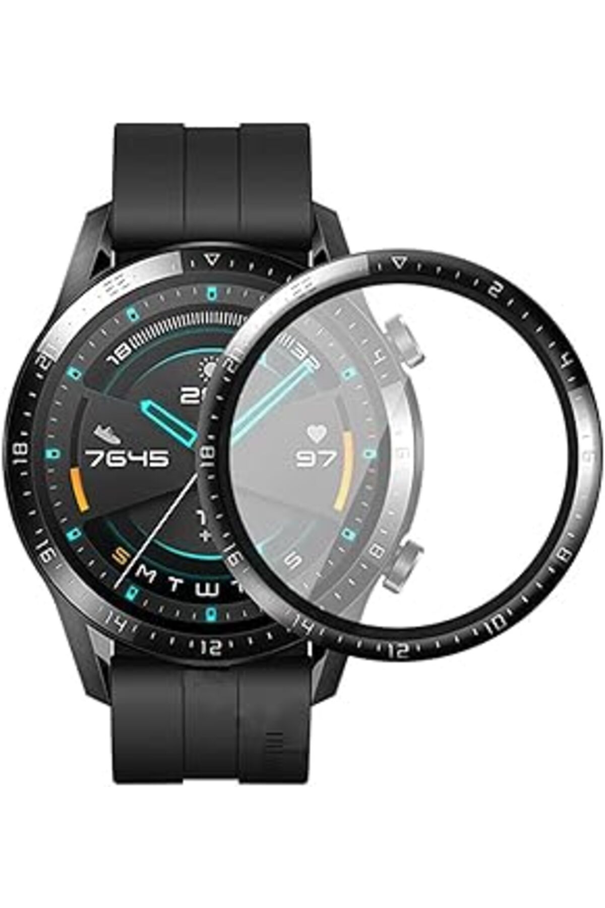 Mu Art Ahşap Huawei Watch Gt3 Pro 43Mm Ile Uyumlu Toz Ve Kirden Koruyan Tam Kapatan Hafif Ve Fiber Nano 43 Mm Ek