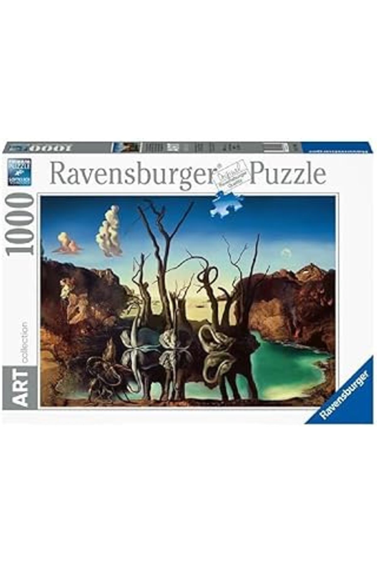 jupiter global bazaar Ravensburger 1000P Puzzle Dali Filleri Yansıtan Kuğular, Yapboz
