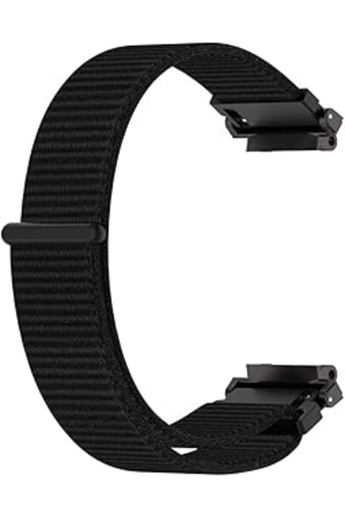 karadağsb Microsonic Amazfit T-Rex 2 Hasırlı Için Kordon Woven Sport Loop Siyah