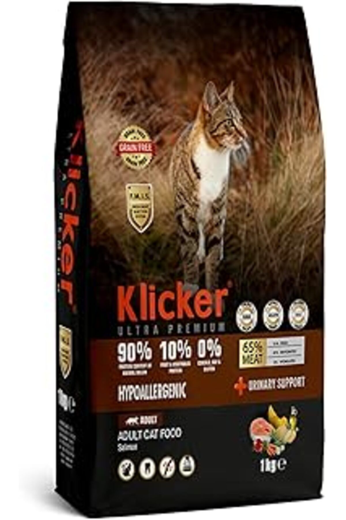 karadağsb Klicker Tahılsız Yetişkin Kedi Maması Somonlu 1Kg