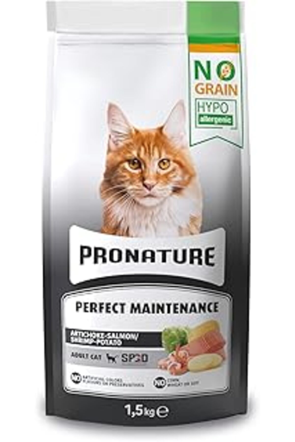 karadağsb Pronature Hypo-Allergenic Tahılsız Yetişkin Kedi Maması Somon, Karides Ve Enginarlı 1,5 Kg