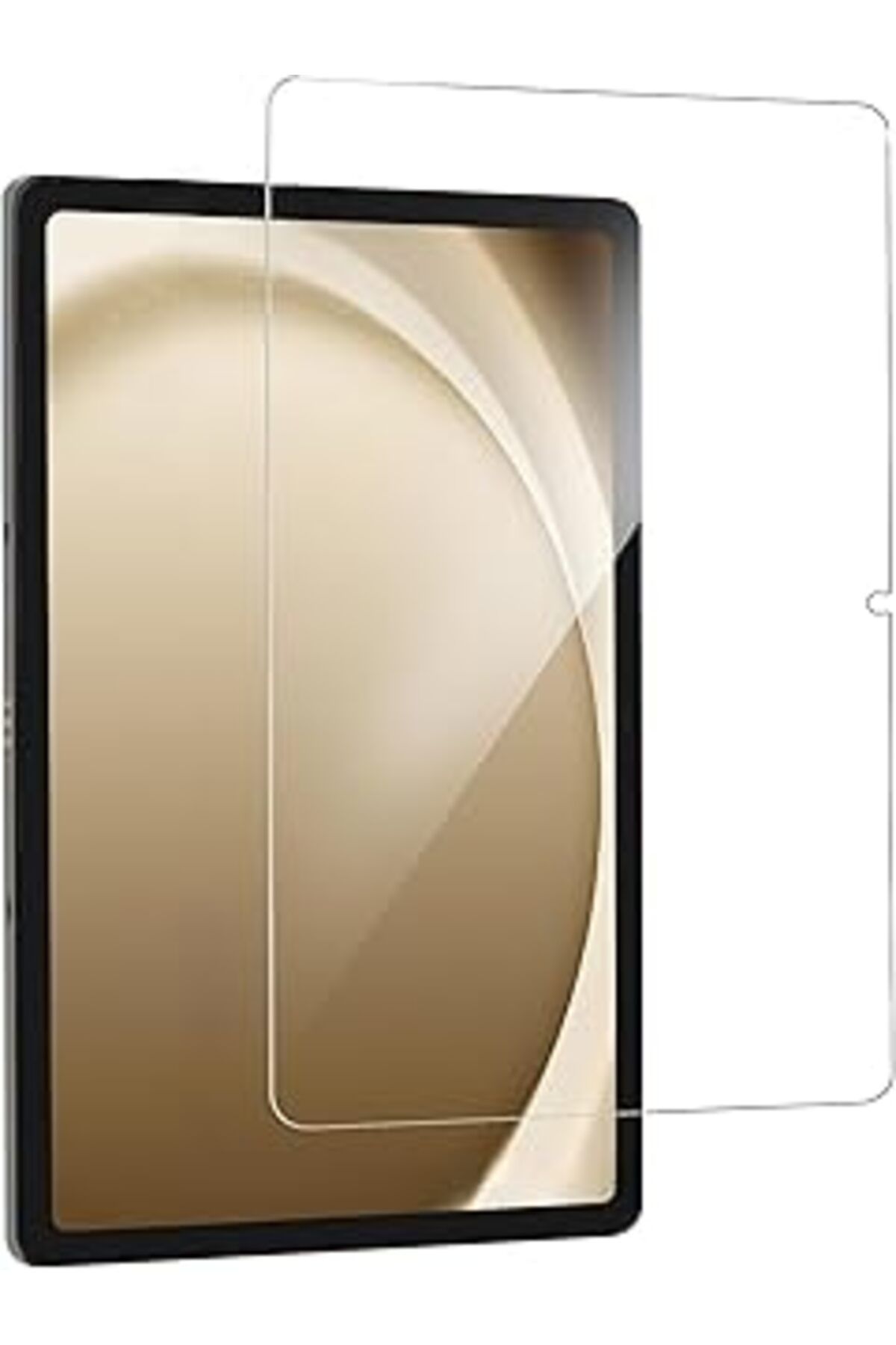 Mu Art Babilden Tablet Tasarlanmış Uçtan Kenara Kapsama Tam Koruma Dayanıklı Temperli Cam (Galaxy Tab A9