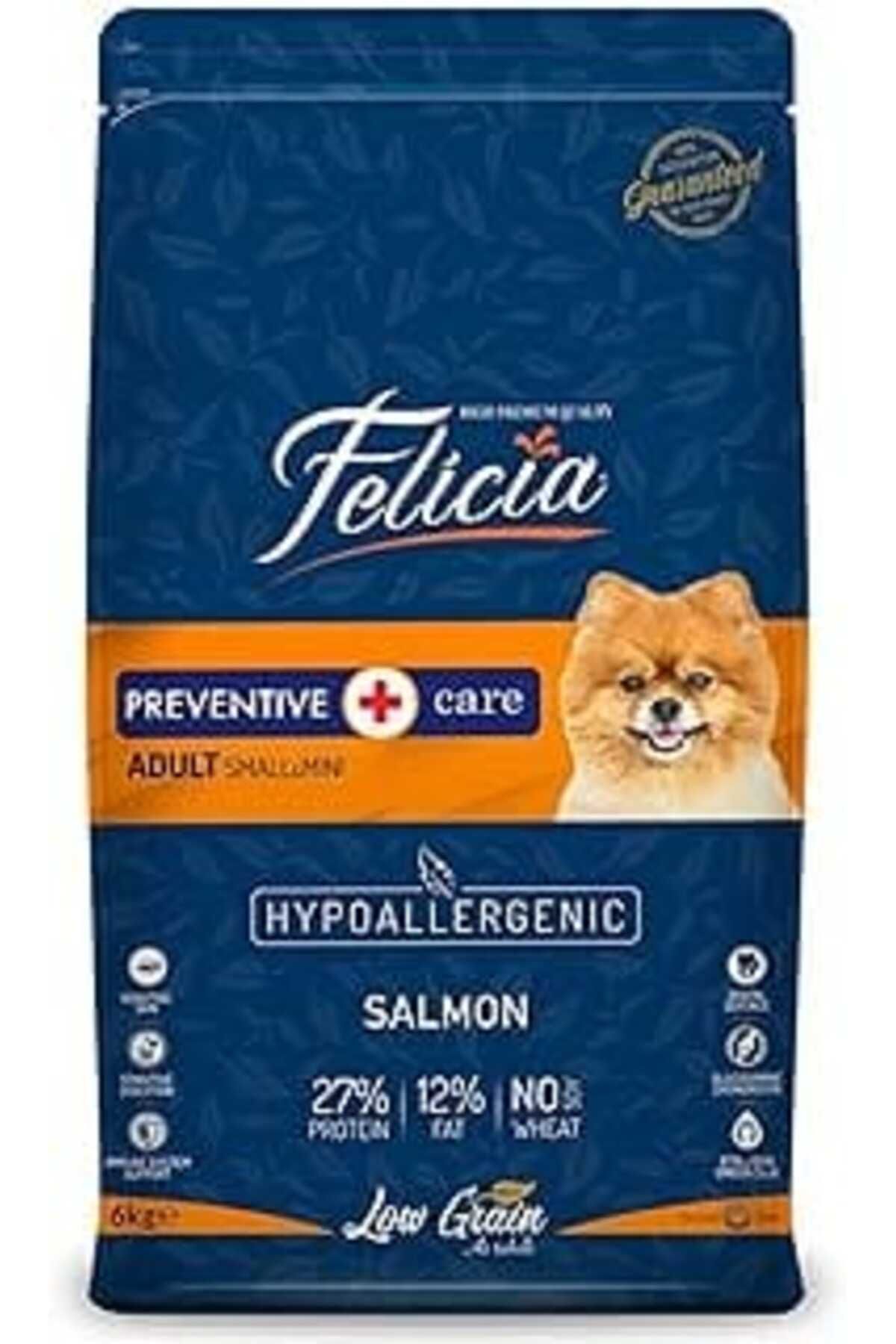 Mu Art Felicia Kuru Köpek Maması, Somonlu, Az Tahıllı, Yetişkin, Hipoalerjenik, Small /Mini Irk, 6 Kg