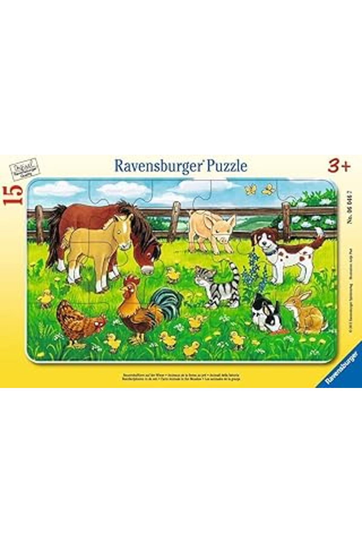 karadağsb Ravensburger 60467 Puz Çayırda Hayvanlar, 15 Parça