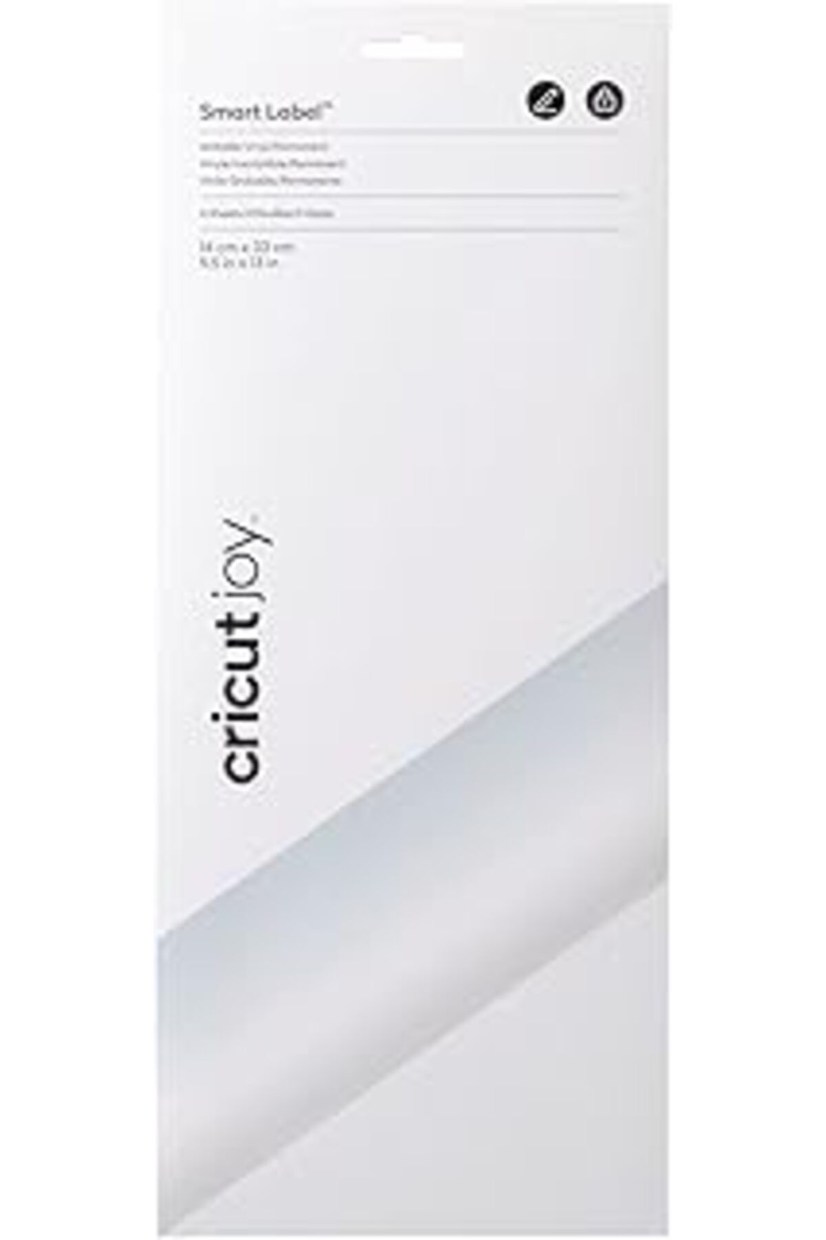 NETWORK ART Cricut 2009444 Joy Smart Vinil Kalici Yazilabilir Transparan 14x33cm 4lü