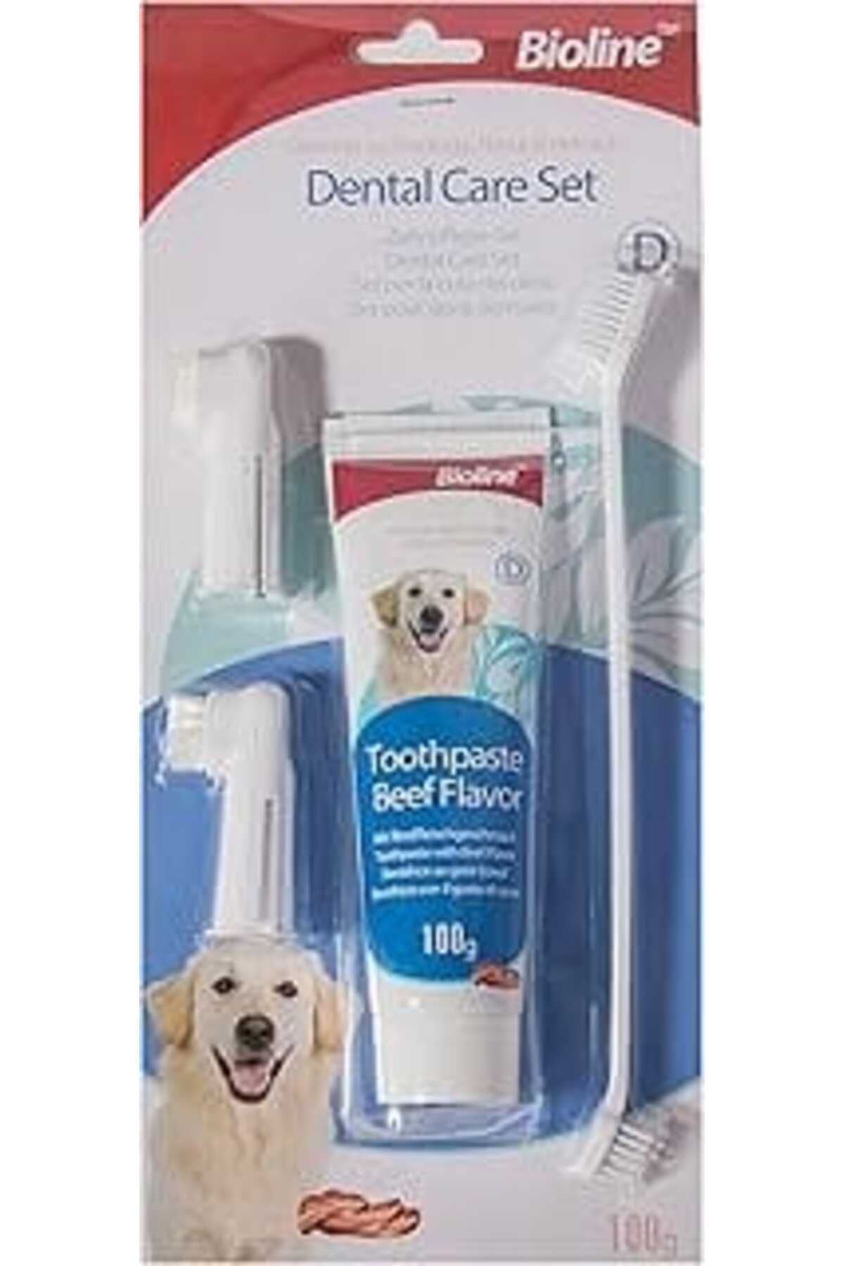 Mu Art Bioline Köpekler İçin Ağız Temizleme Jeli Ve Diş Fırçası Seti