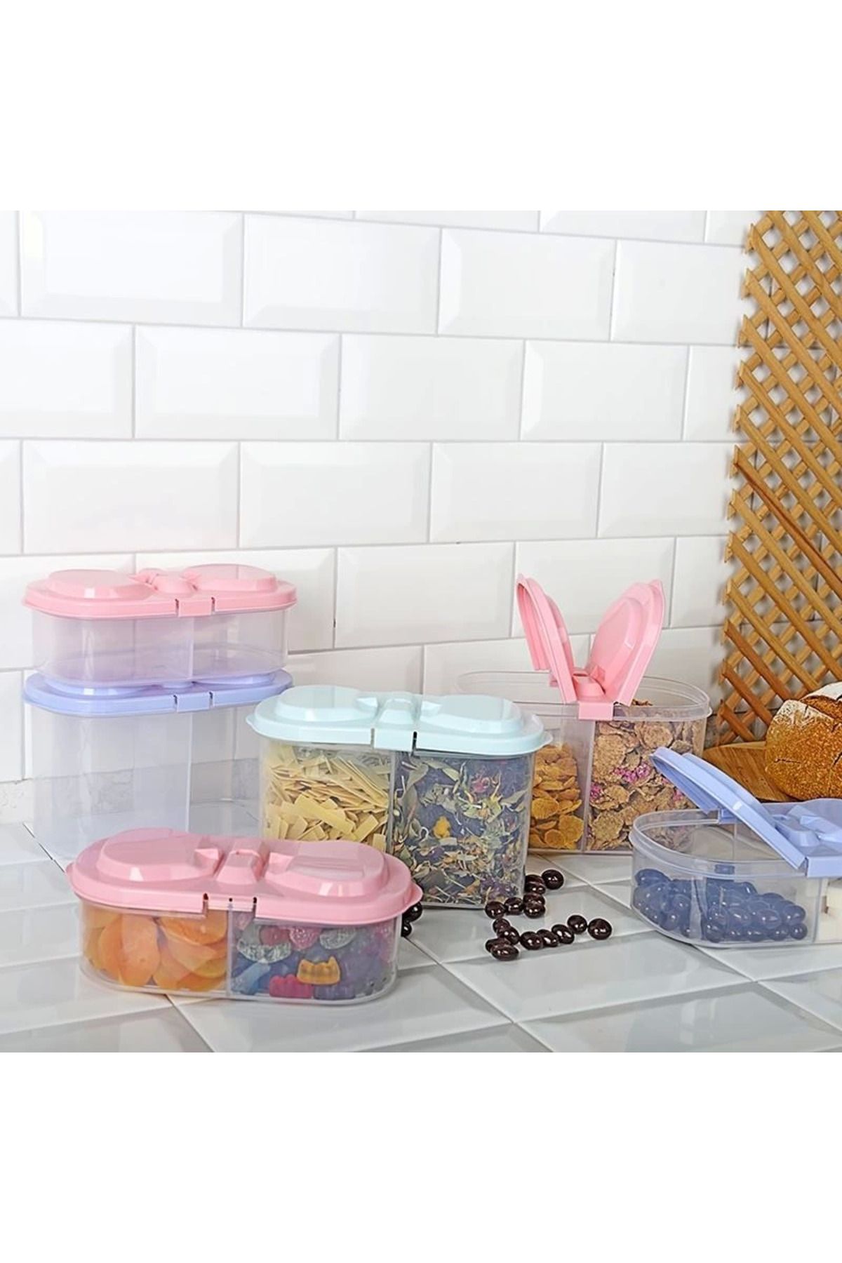 karadağsb 2 Bölmeli Saklama Ve Erzak Kabı 1200 Ml