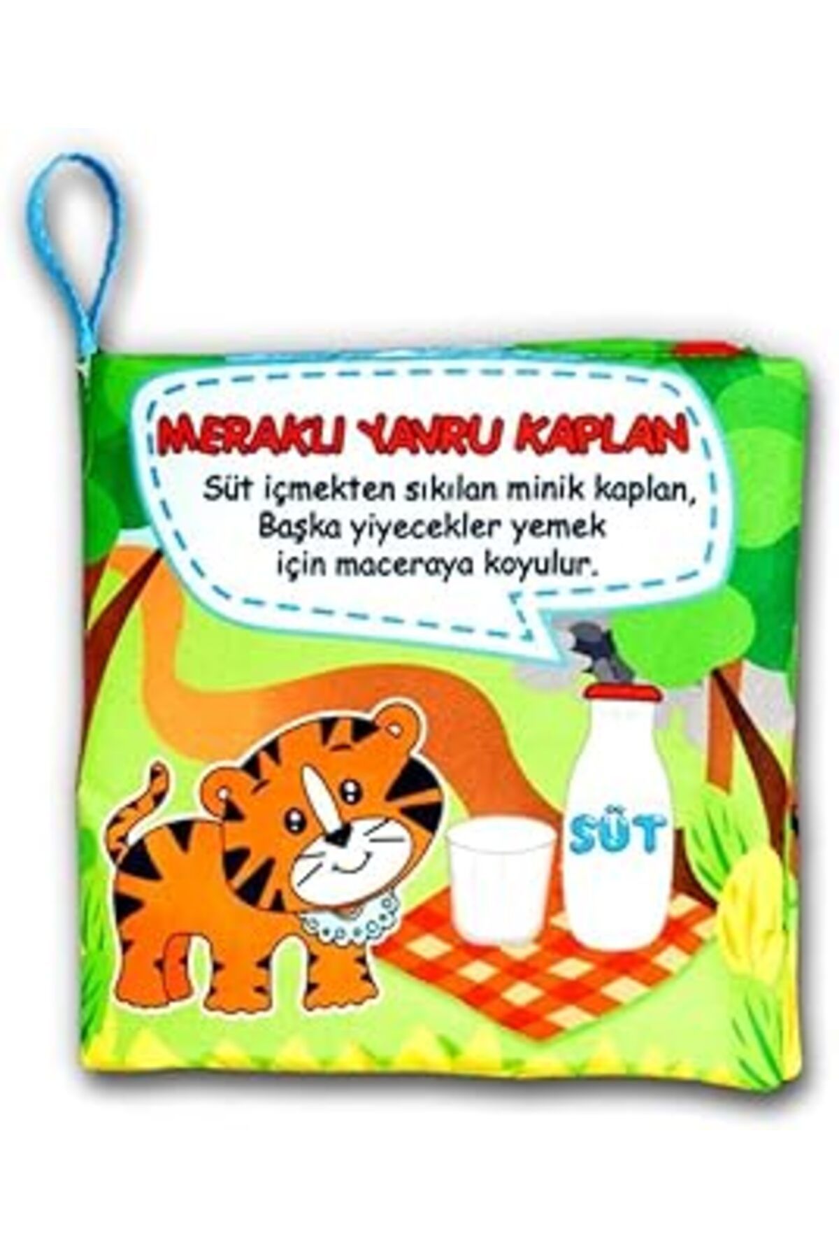 karadağsb Tox Meraklı Kaplan Kumaş Sessiz Kitap - Bez Kitap , Eğitici Oyuncak , Yumuşak Ve Hışırtılı