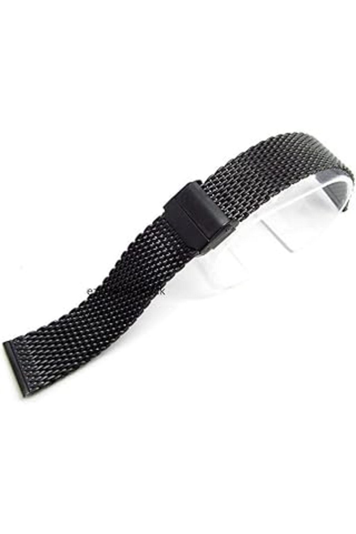 Pazarcan 24Mm Saat Kordonu Çelik Hasır Siyah 1.Kalite Örgü Kordon Black 2