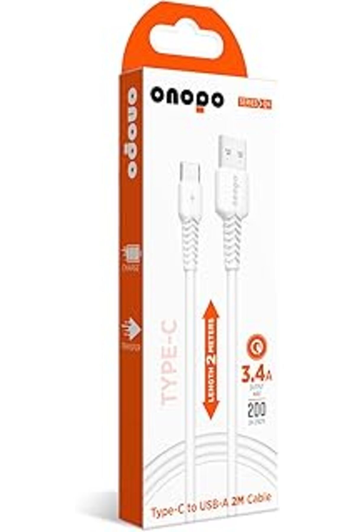 Karachil Android Uyumlu Type-C To Usb Kablo 3.4A Hızlı Şarj Ve Data Kablosu 2M - Q4