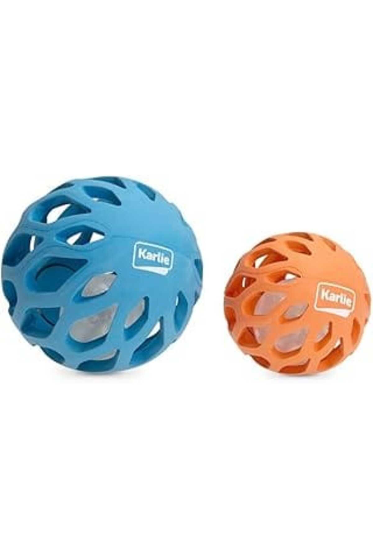 Mu Art Ahşap Karlie Kauçuk Led Lambalı Köpek Oyuncağı, 8 Cm