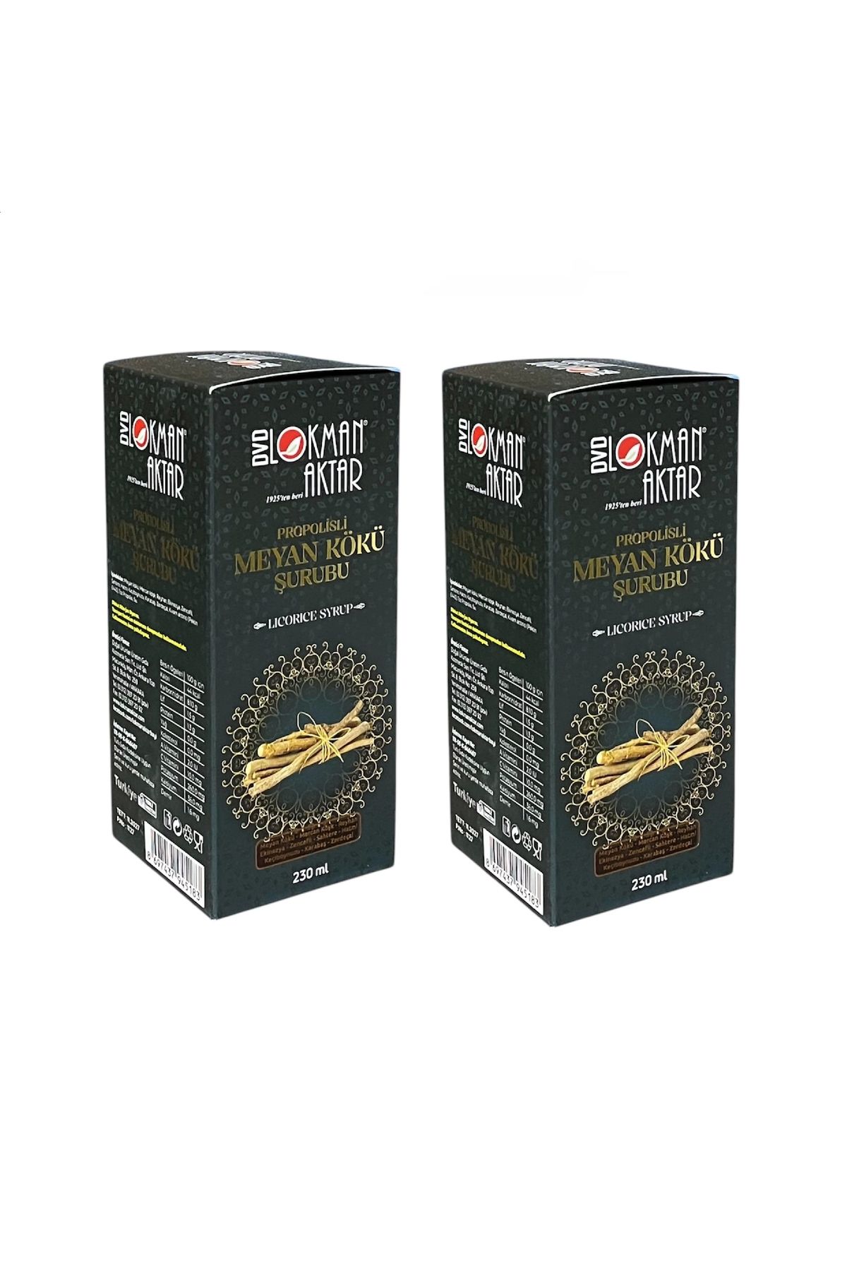 DVD Lokman Aktar Propolisli Meyan Kökü Şurubu 230 ml, 2 Adet, DVD Lokman Aktar