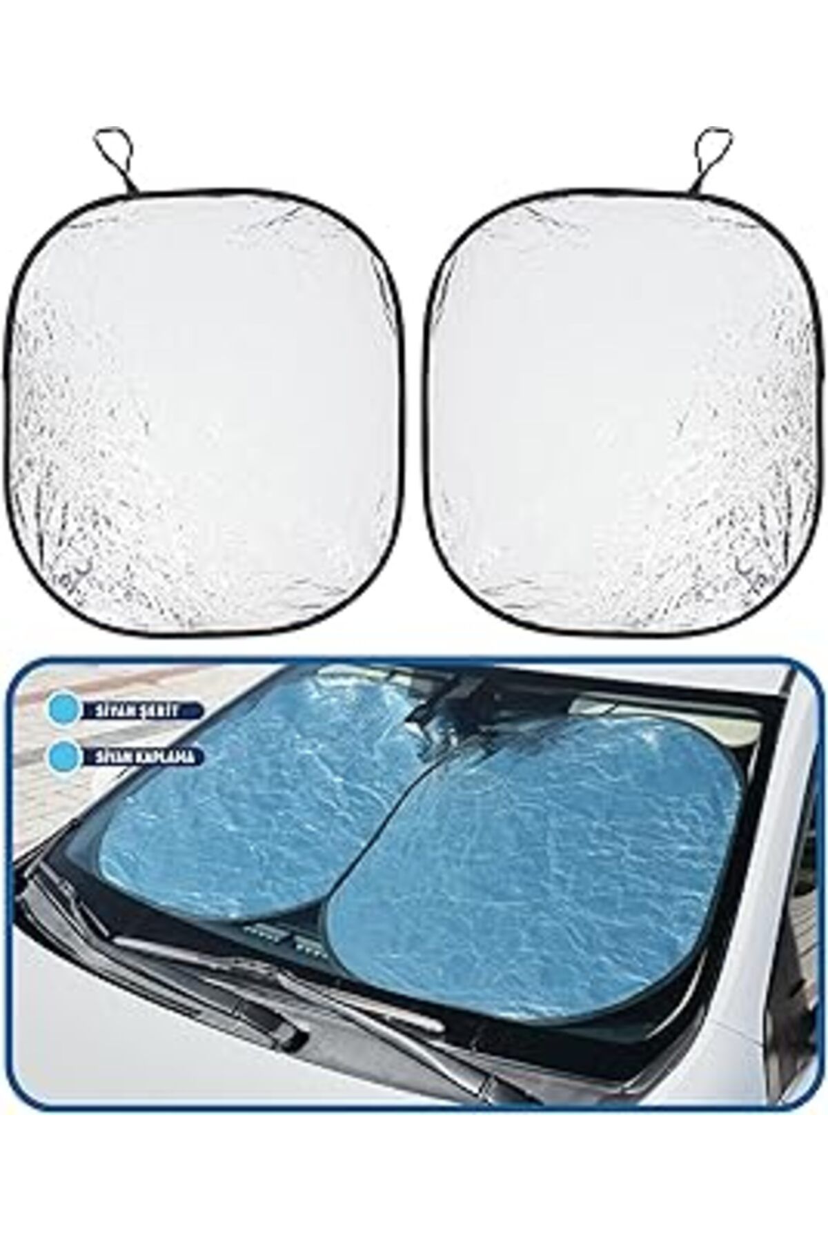 NZM TİCARET Bodygard Araç İçi Ön Cam Güneşliği, Katlanabilir Otomobil Ön Cam Güneşliği%99 Etkin Koruma, Otomobi