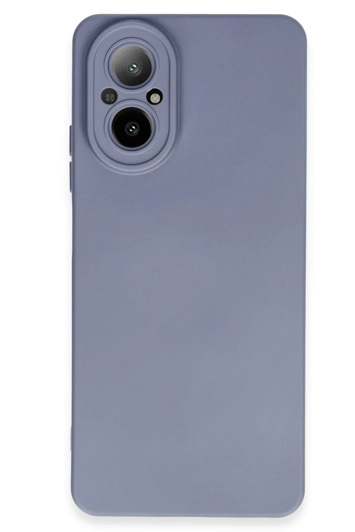 NewFace Realme 12 Lite Kılıf Nano içi Kadife Silikon - Gri BSTMY
