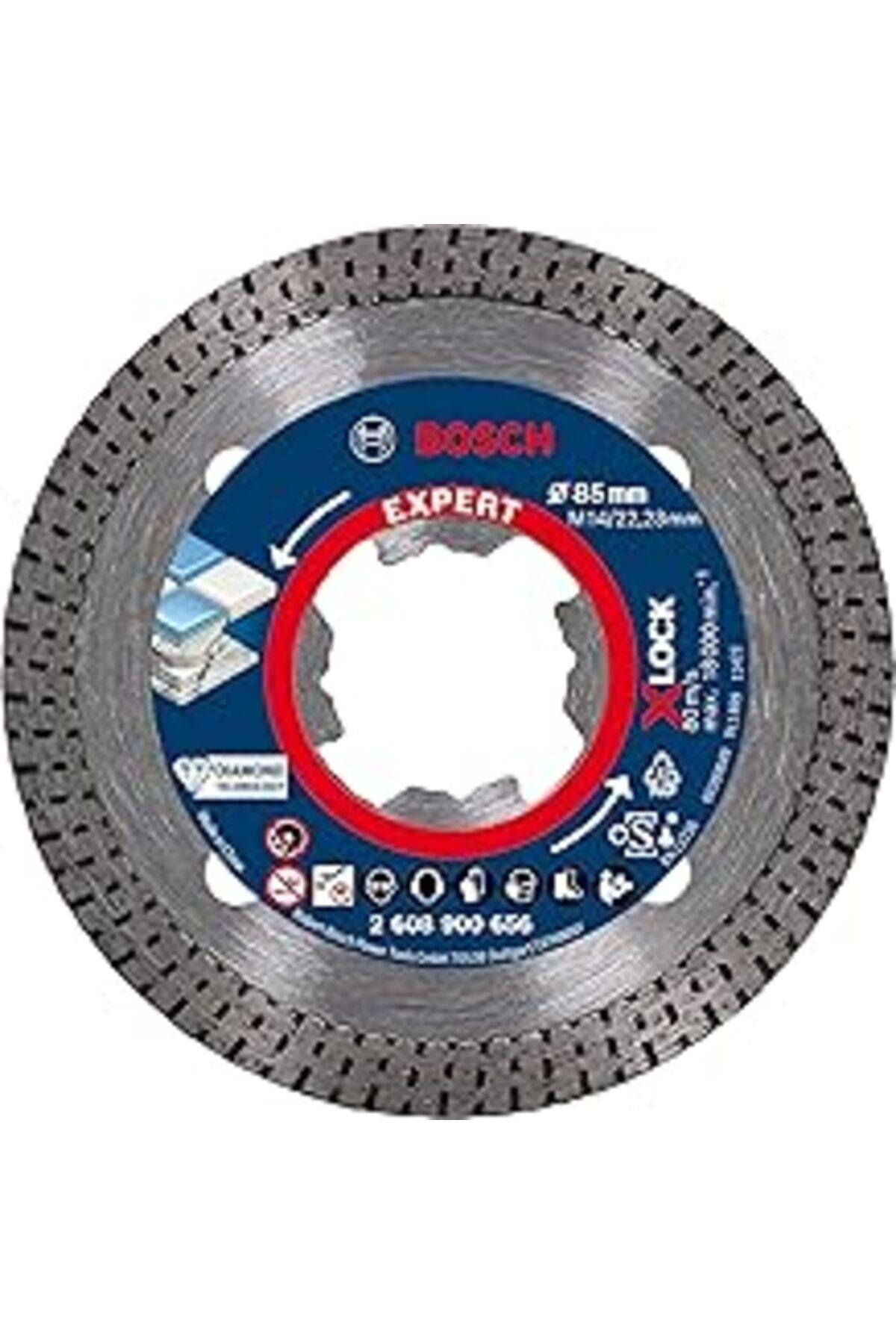 Mu Art Bosch Professional 1x Expert Hardceramic X-lock Elmas Kesme Diskleri (sert Fayanslar, Sert Taş, Ø 8