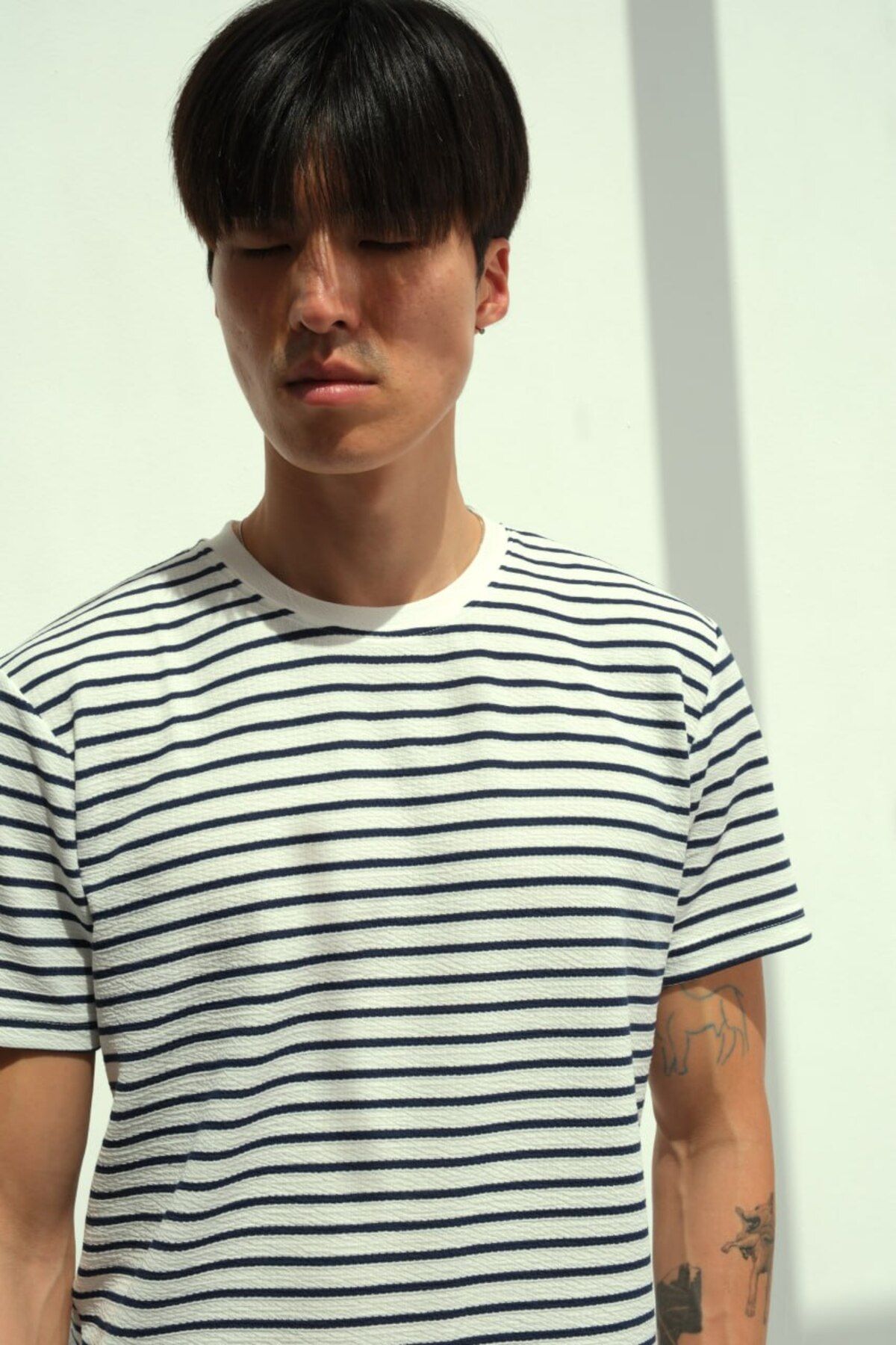 Old Arges Çizgili Basic Oversize T-shirt - Şıklık ve Konfor