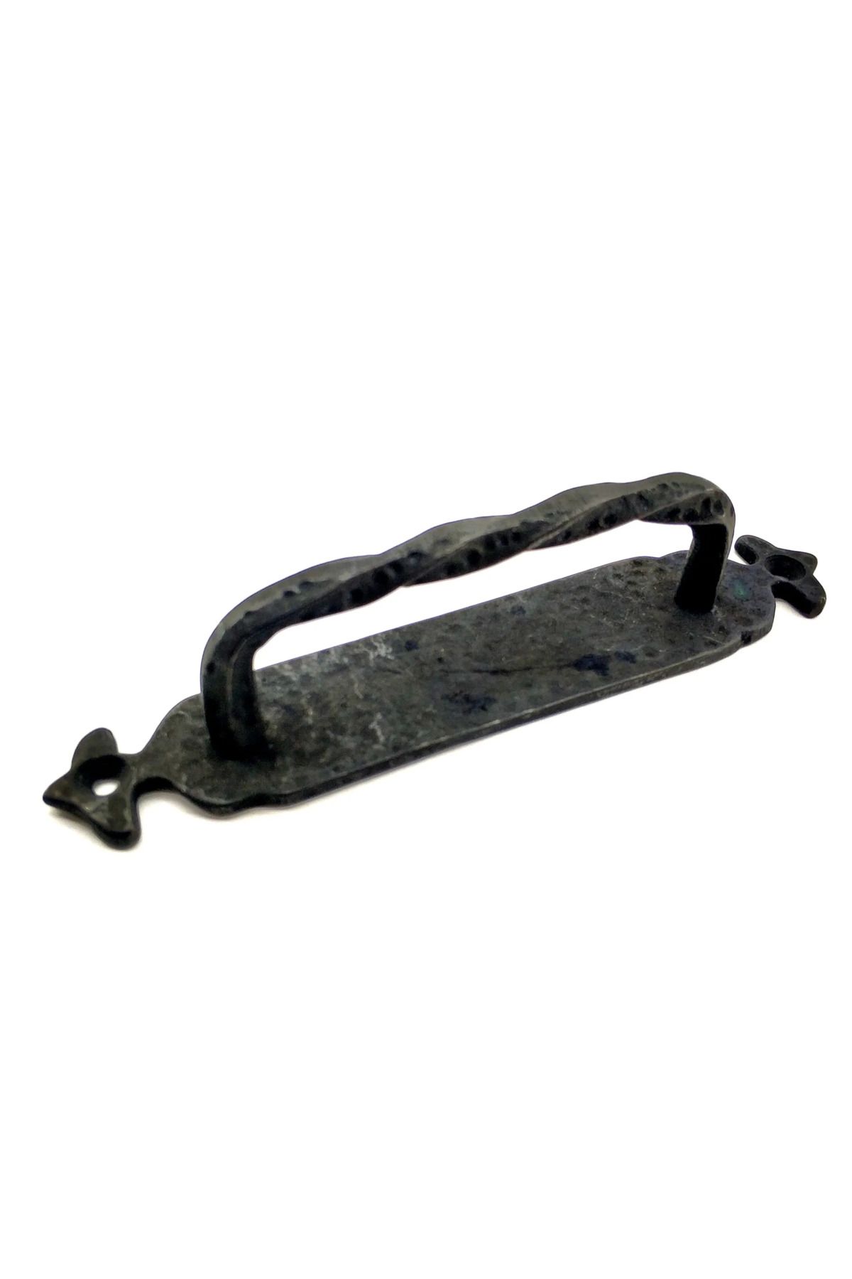 AOTS Antika Tarz Dekoratif Pirinç Burgulu Çekme Kol - 205x33 Mm, Oksit