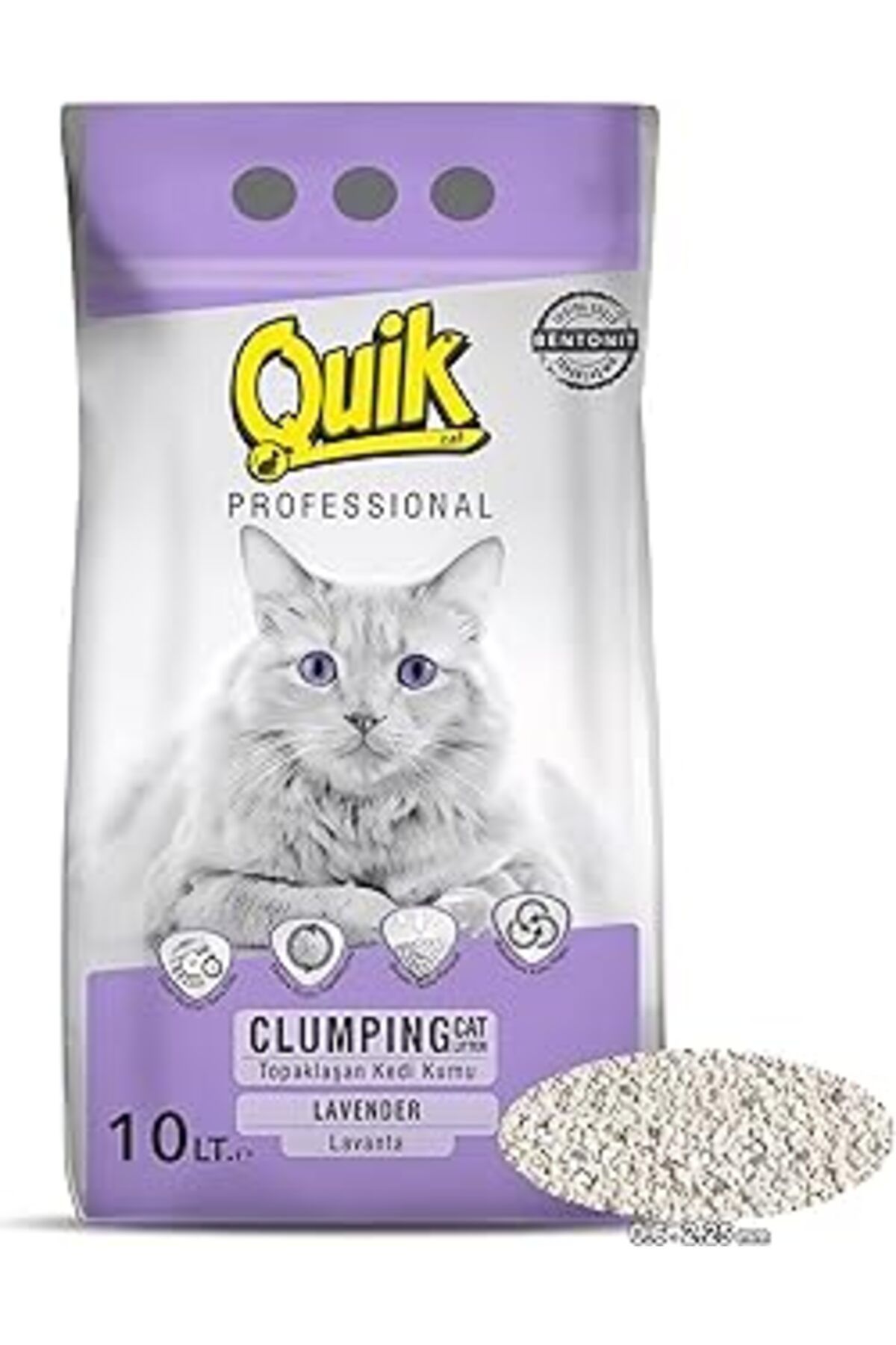 karadağsb Quik Bentonit 10 Lt İnce Lavanta Kokulu Kedi Kumu