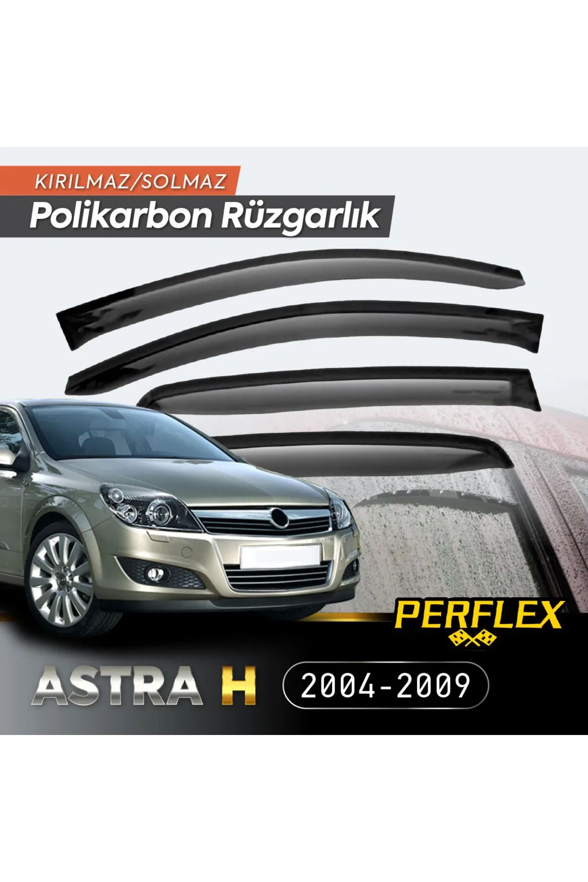 musellife Polikarbon Kırılmaz Rüzgarlık V2 Mugen Opel Astra H 2004-2009
