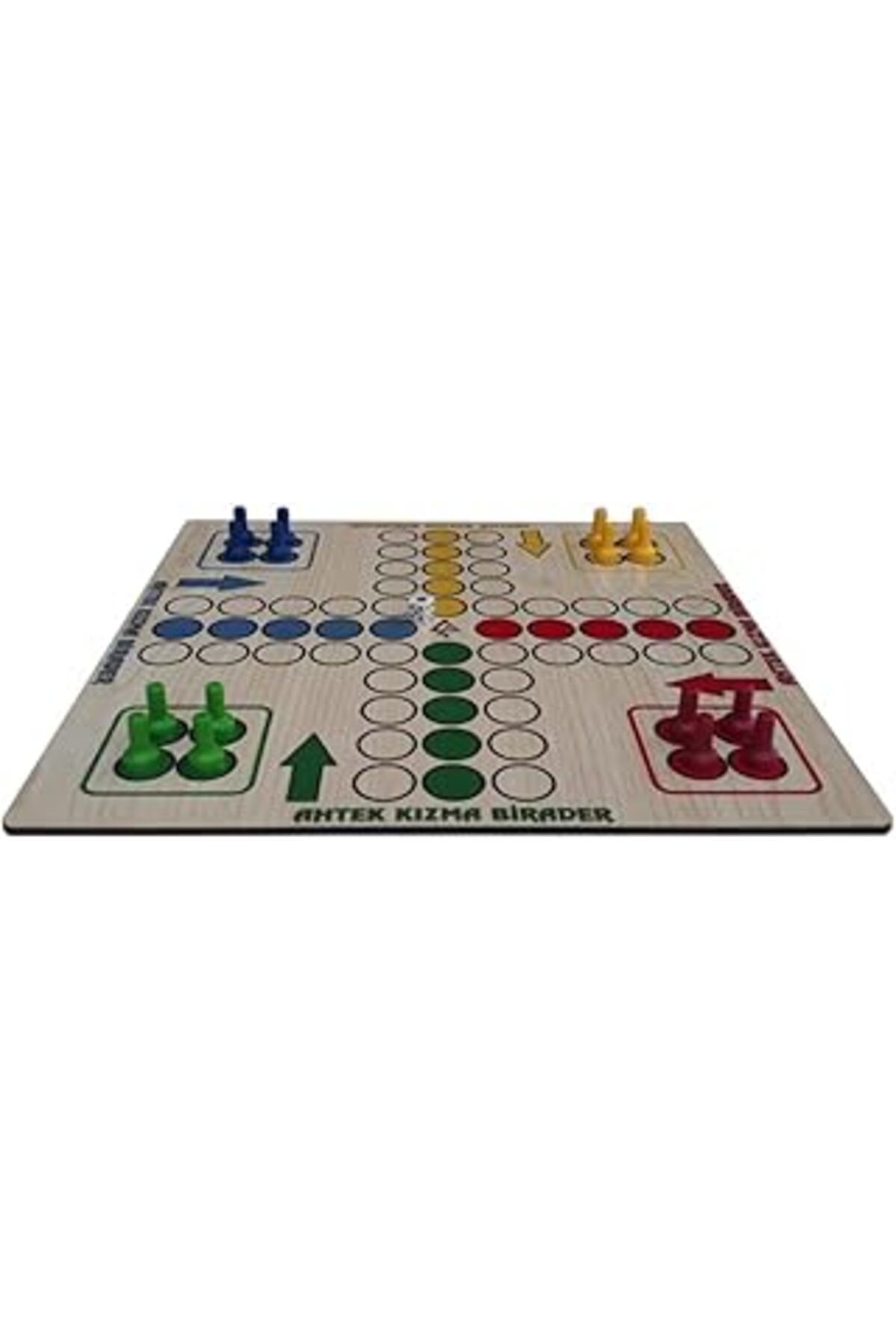 DENİZBİLİŞİM Ahtek Ahşap Kızma Birader Ludo Akıl, Zeka Ve Strateji Oyunu Eticset246