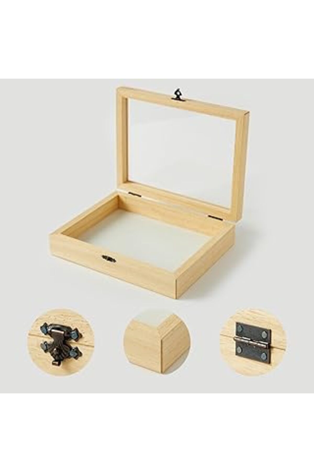 karadağsb Hediyesepeti 140X180X42 Mm Ahşap Takı Kutusu - Dekoratif Ahşap Saklama Kutusu