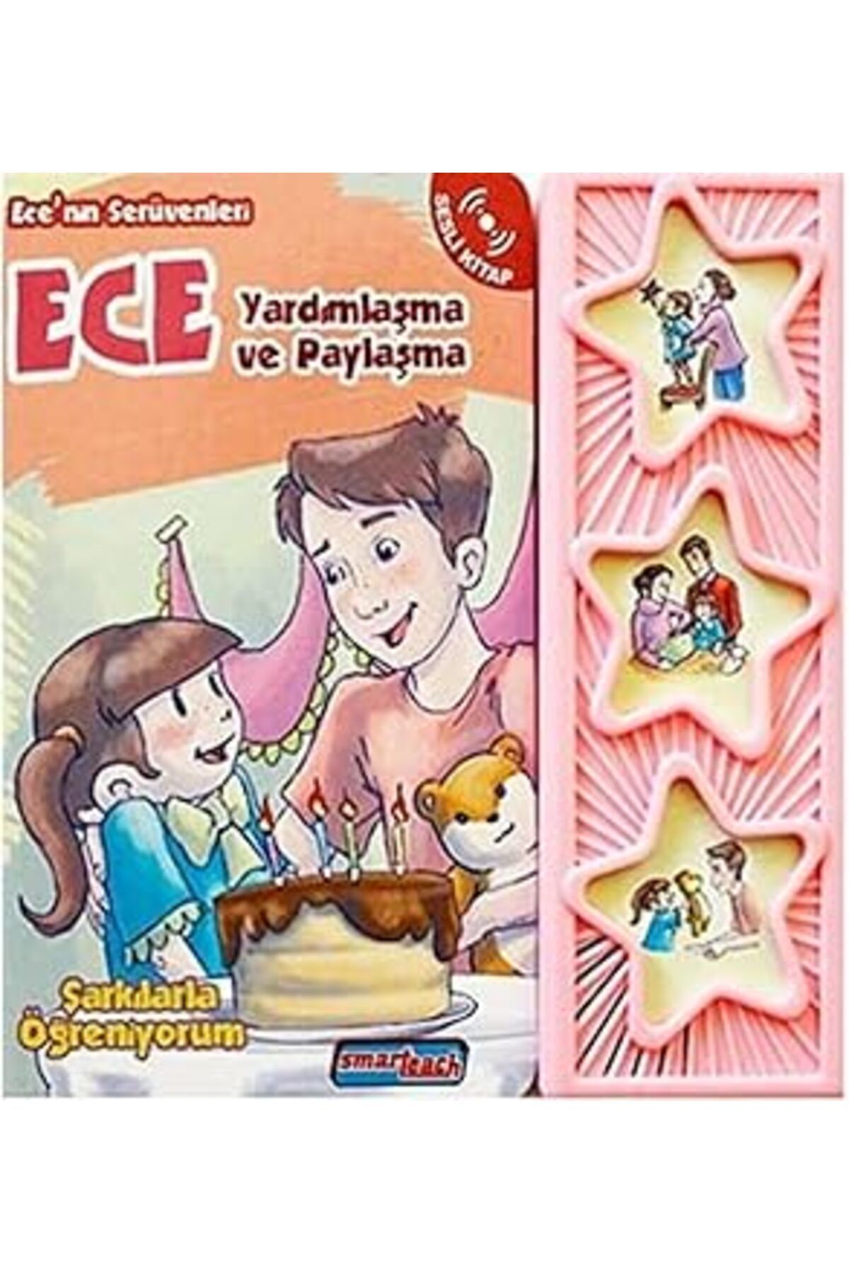 Mu Art Ahşap Ece Yardımlaşma Ve Paylaşma - Ciltli (Sesli Kitap): Ece'Nin Serüvenleri Şarkılarla Öğreniyorum: Ece