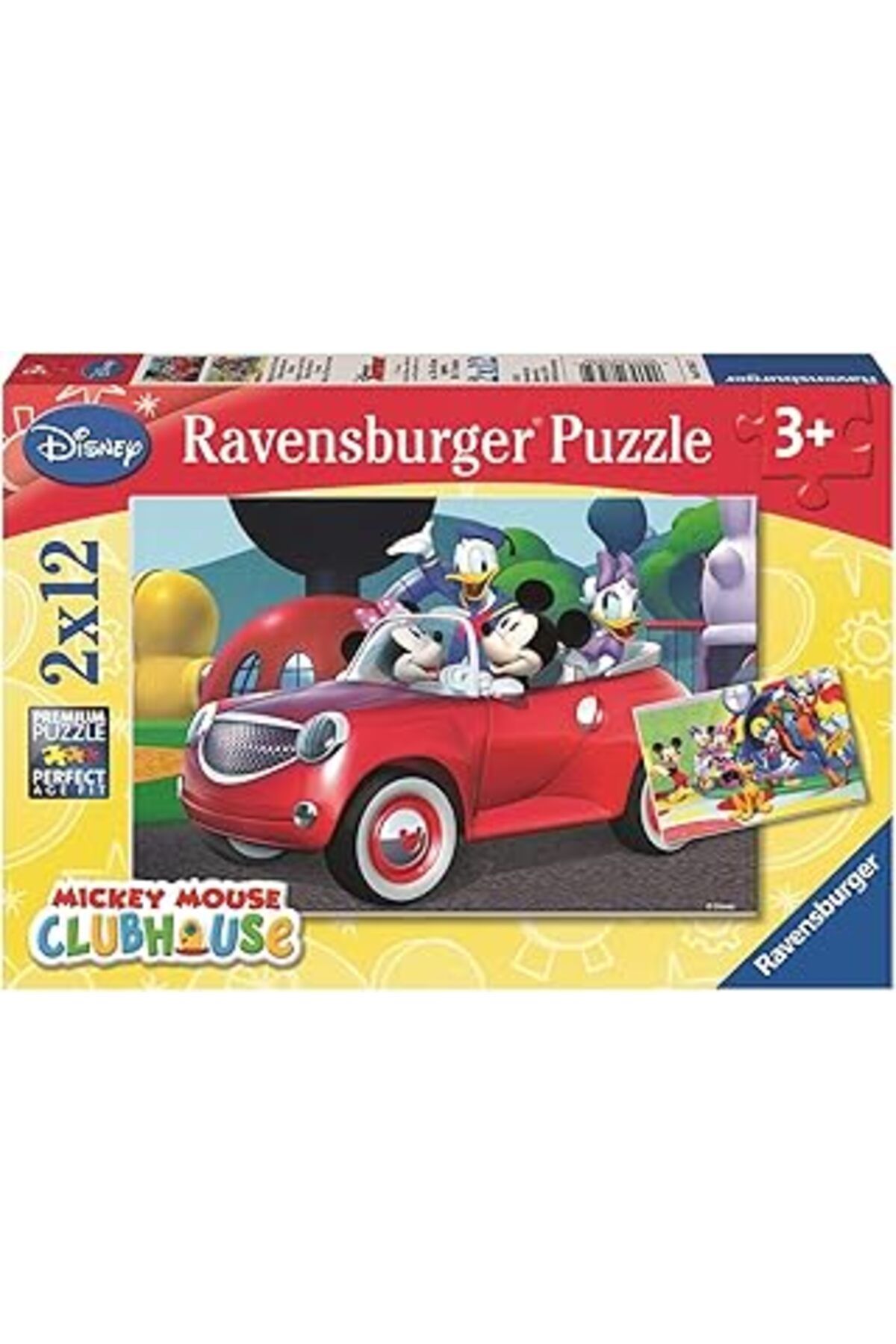 NZM TİCARET Ravensburger Wd Mickey Mousse 2X12P Yapboz 75652