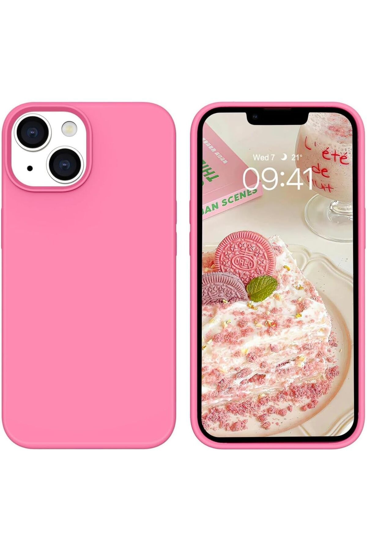 STOREMAX nffashopm aksesuar (5678) iPhone 14 Silikon Kılıf – iPhone 14 ile Uyumlu, Leke Tutmaz, İç Kı
