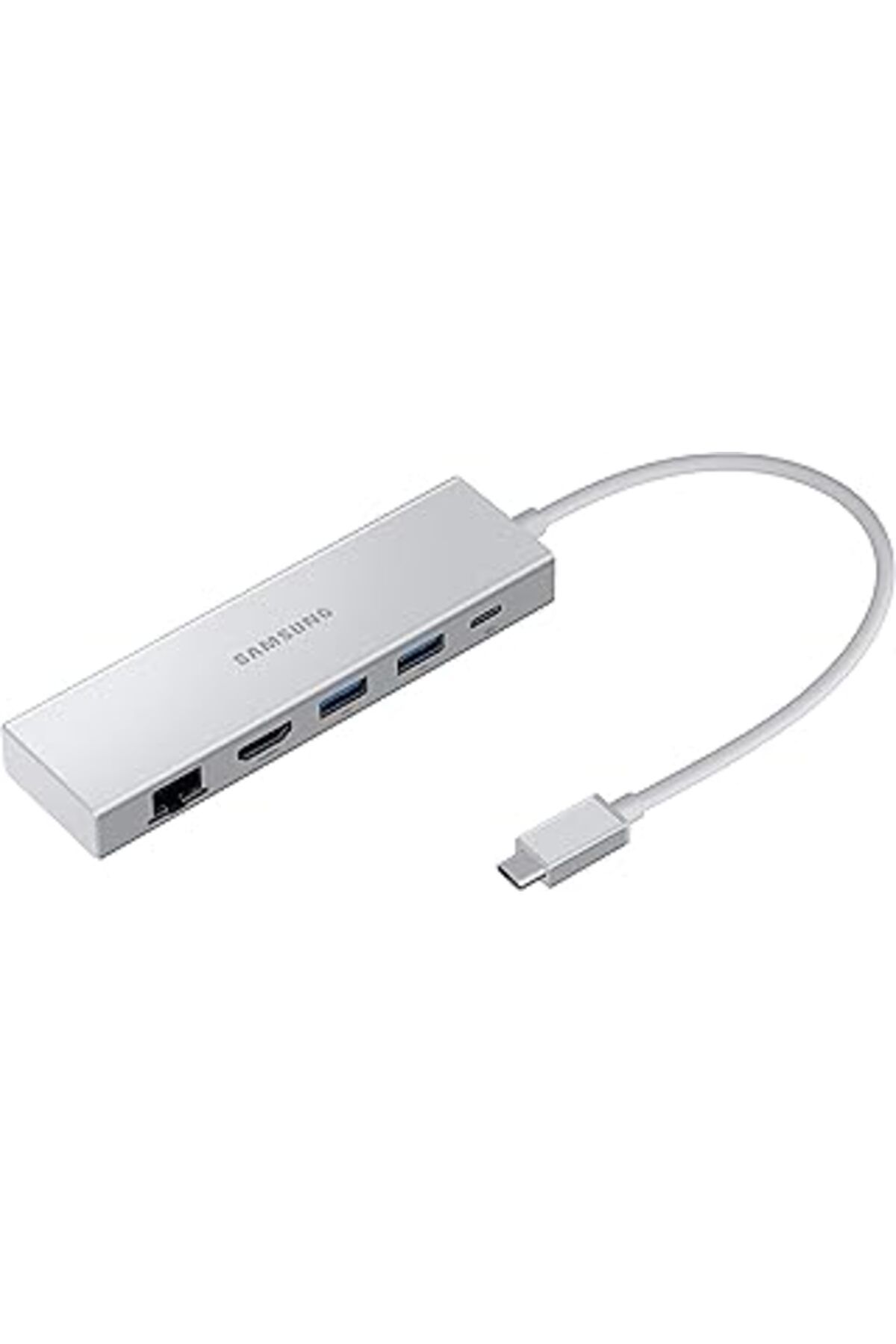 Mu Art Çoklu Bağlantı Noktalı Adaptör - Usb C, Usb C, Hdmi Fhd Ve Rj45, Gümüş Renkli