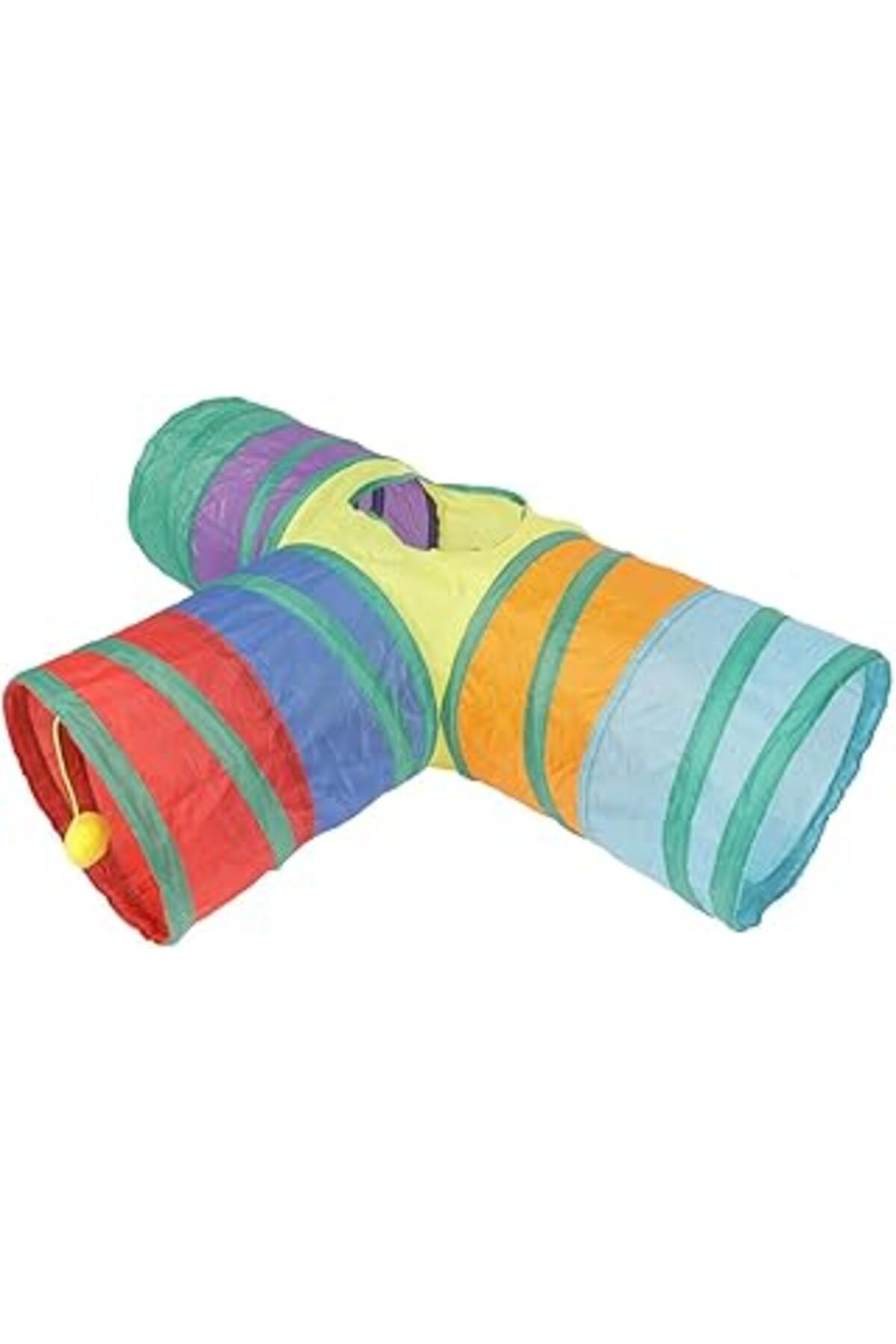karadağsb Herniks Katlanabilir Gökkuşağı Kedi Tünelleri (T Model)