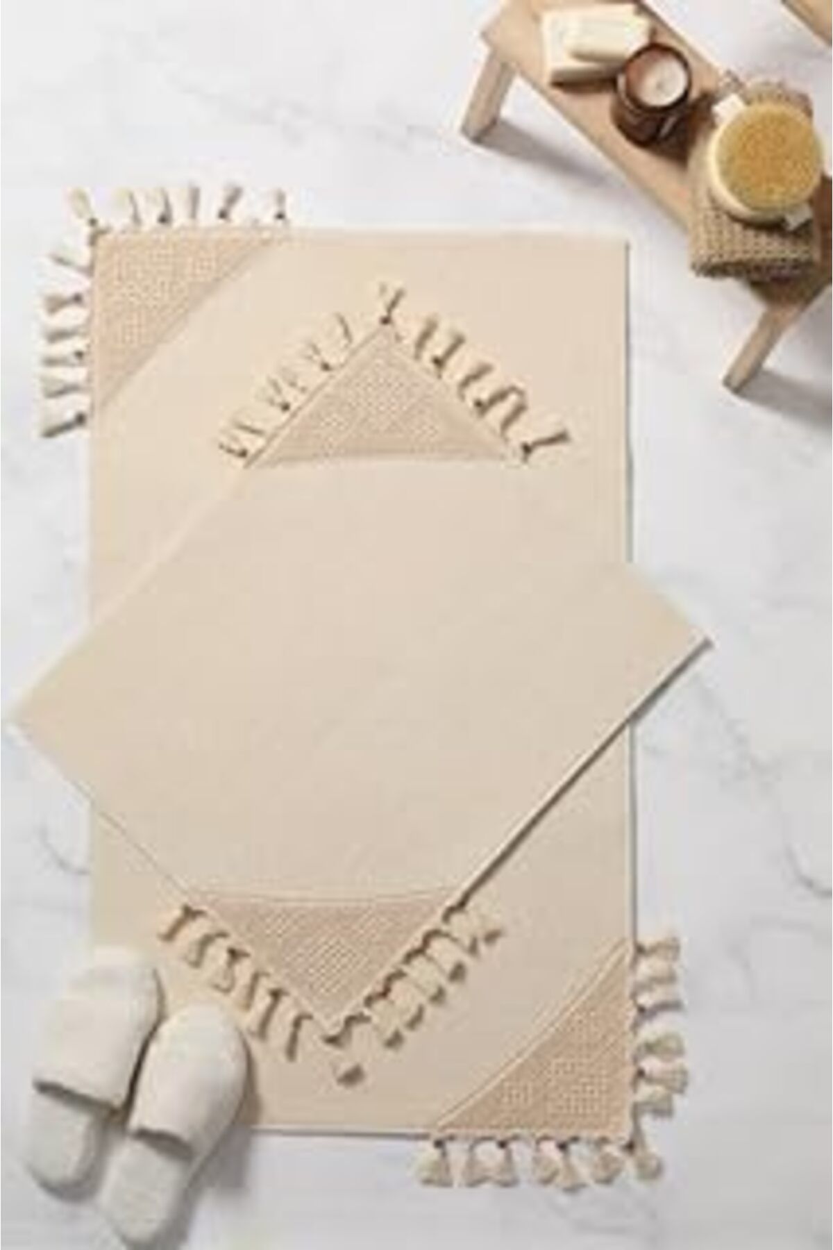 karadağsb Egebella Dantelli Lüx Kaydırmaz Taban 2Li Banyo Pa