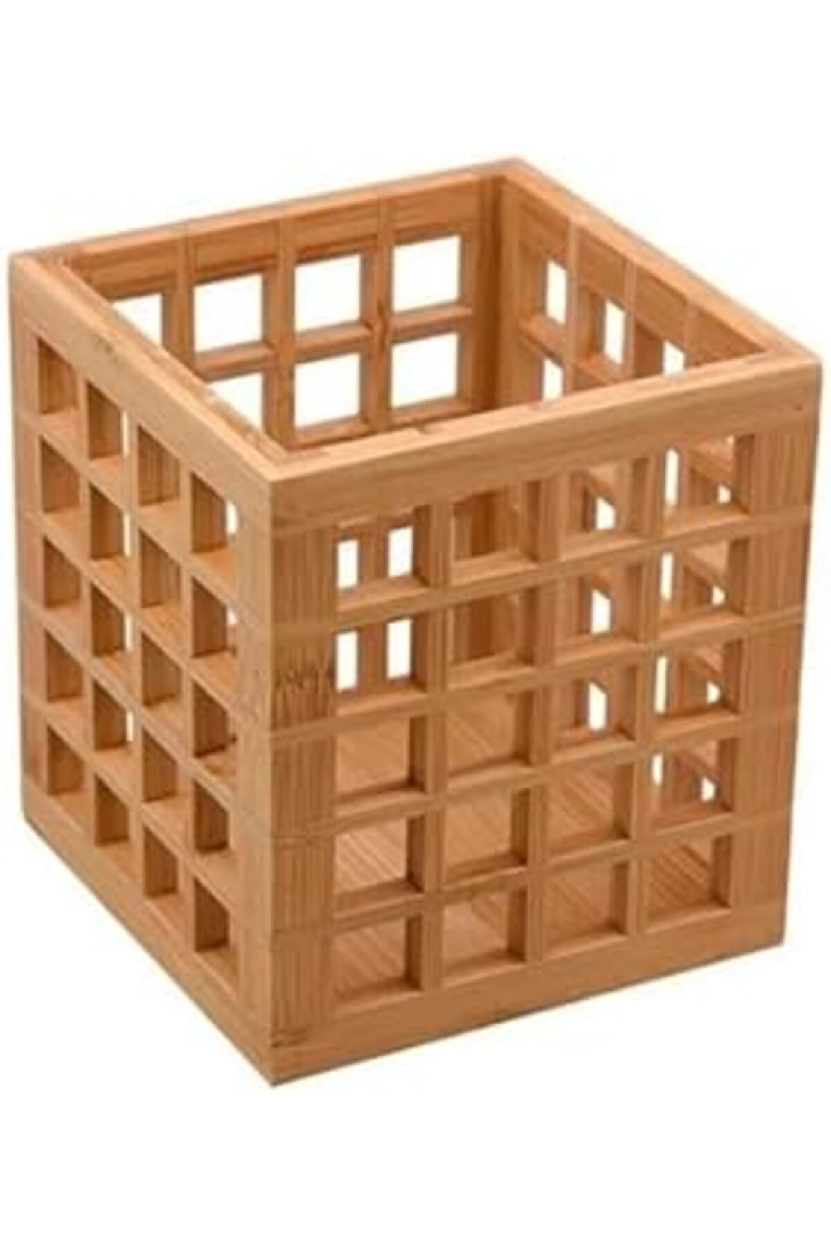 karadağsb Meturas Mutfak Bambu Kare Modern Tasarımlı Kare Kaşıklık 131315 Cm