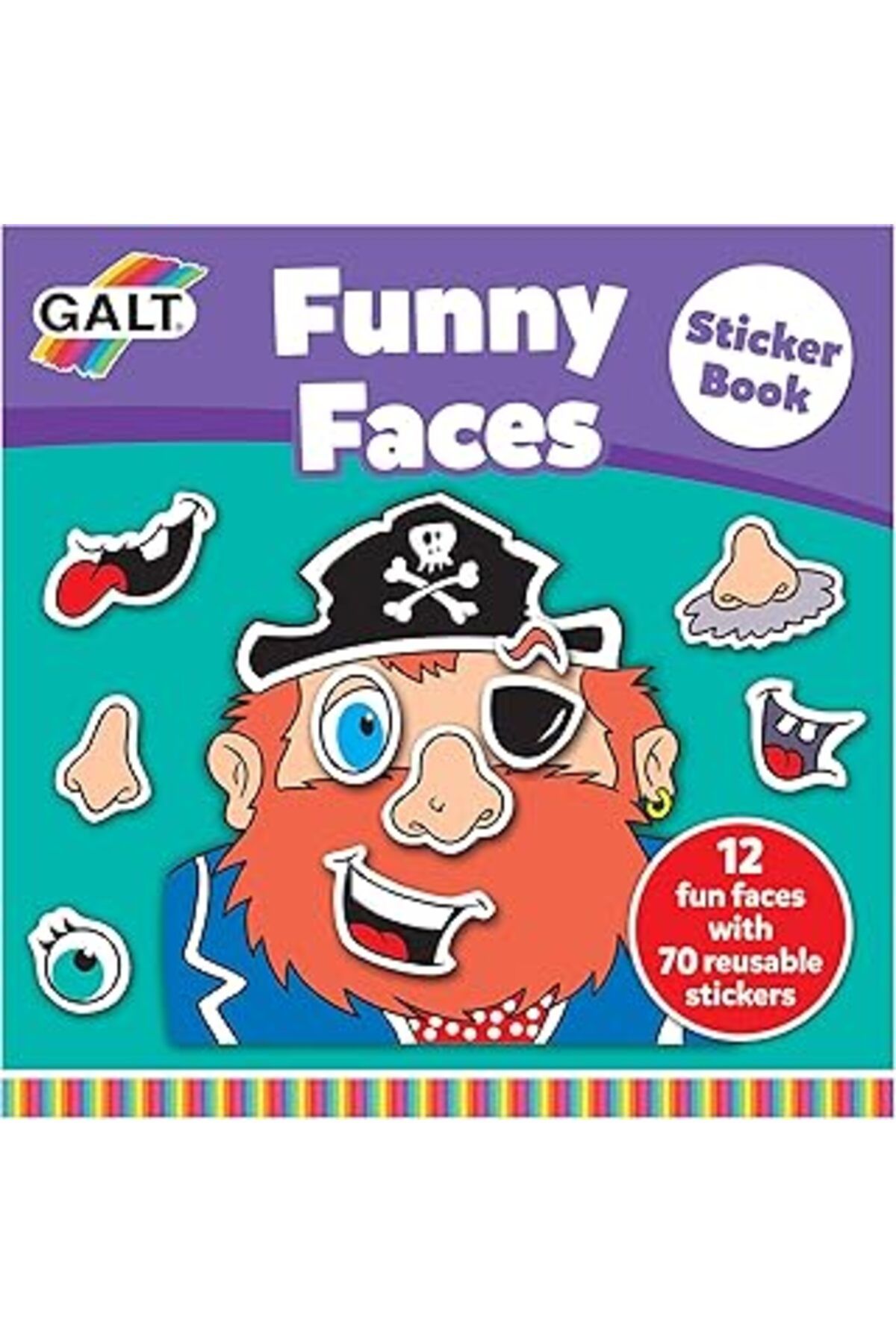 karadağsb Galt Funny Faces Sticker Book 3 Yaş+ Aktivite Kitabı (A3069A)