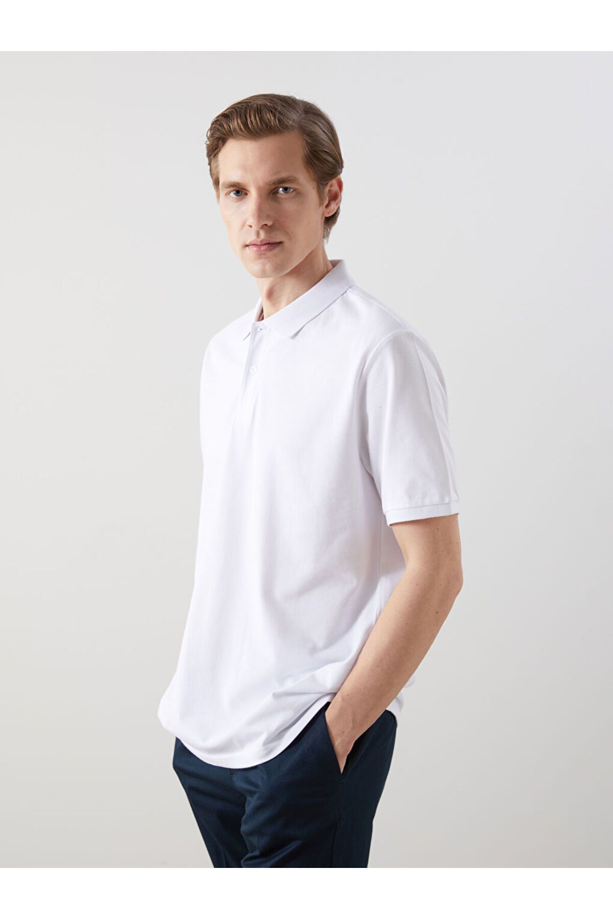 LC Waikiki Yeni Sezon Polo Yaka Kisa Kollu Pike Erkek Tisort - S52213Z8