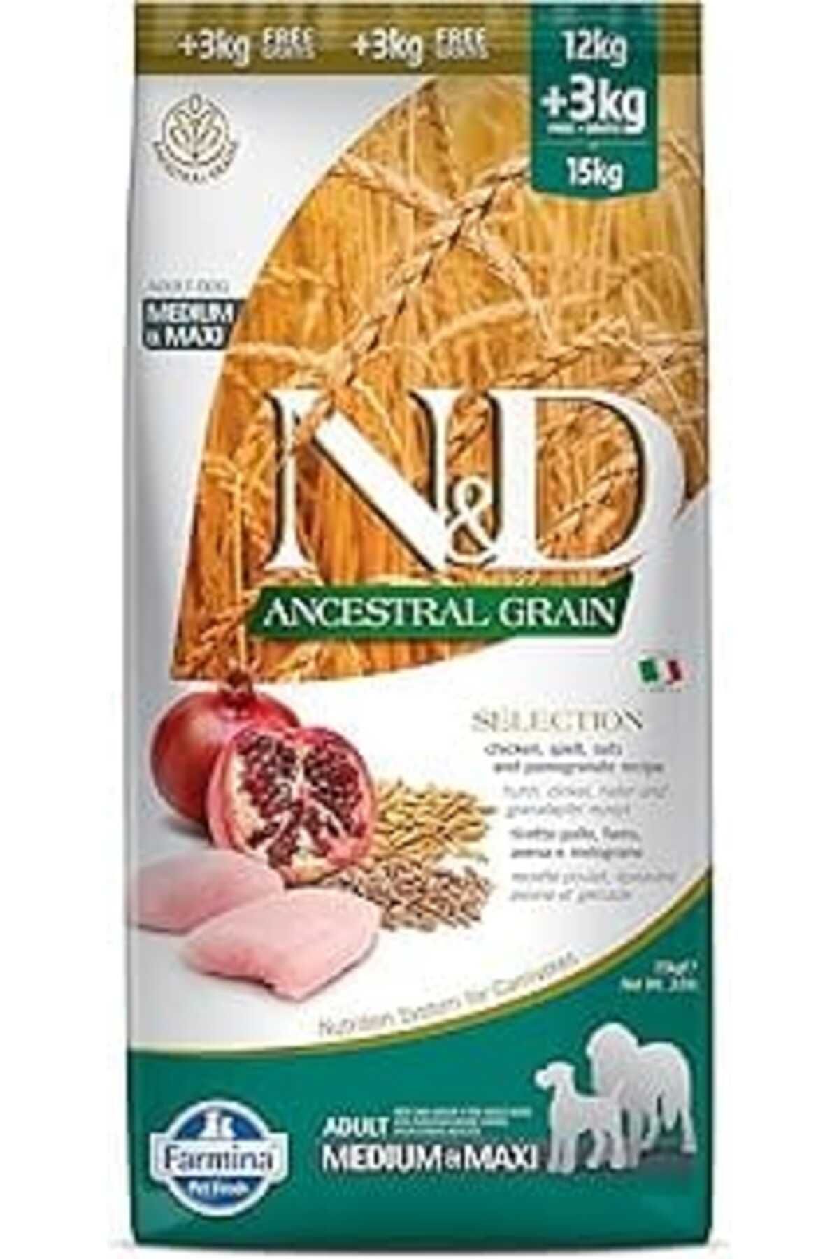 Mu Art Ancestral Selection Tavuk & Nar Yetişkin Medium Maxi Köpek Maması