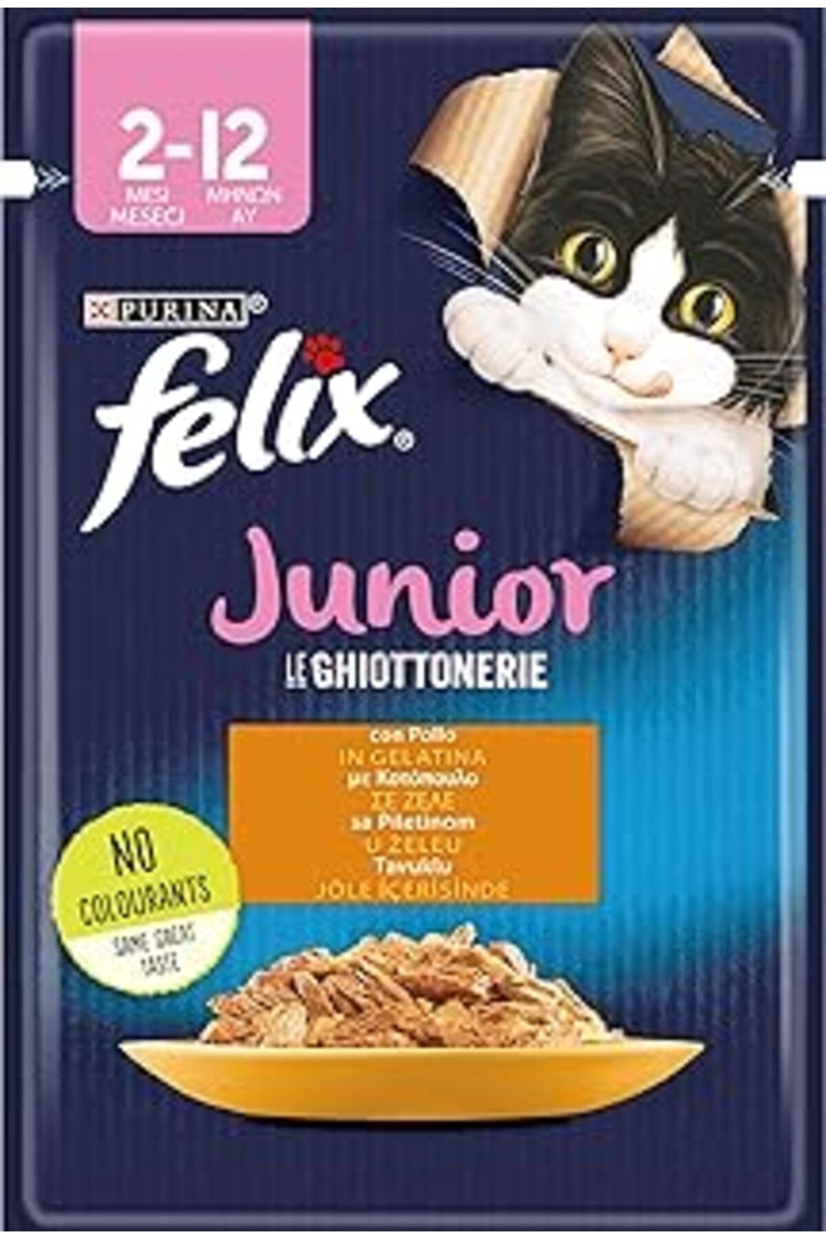 karadağsb Felix Yavru Tavuk Etli Kedi Yaş Mama (26 X 85 Gr)
