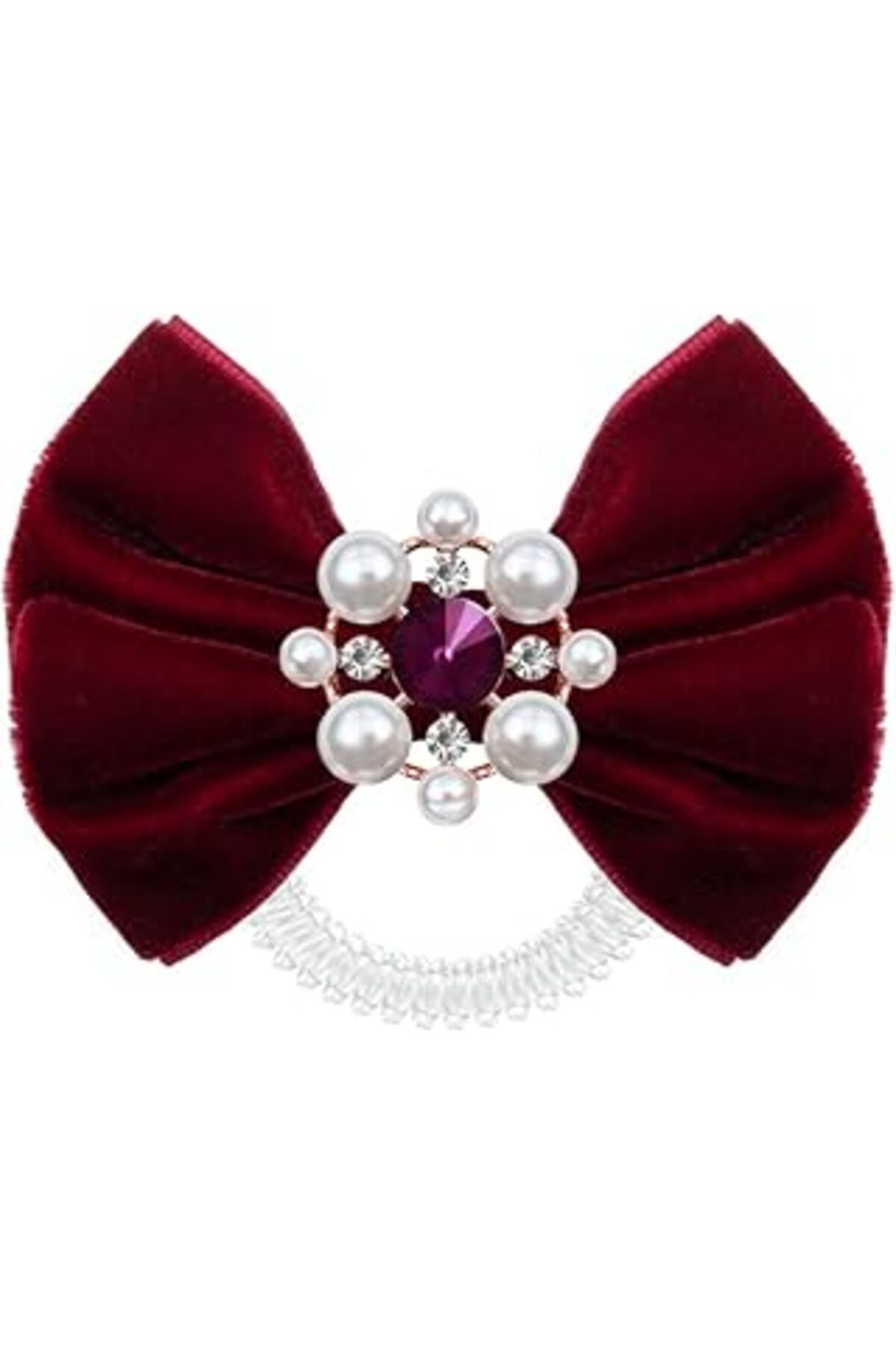 karadağsb Invisibobble Bowtique British Royal Kadife Fiyonk Saç Tokası