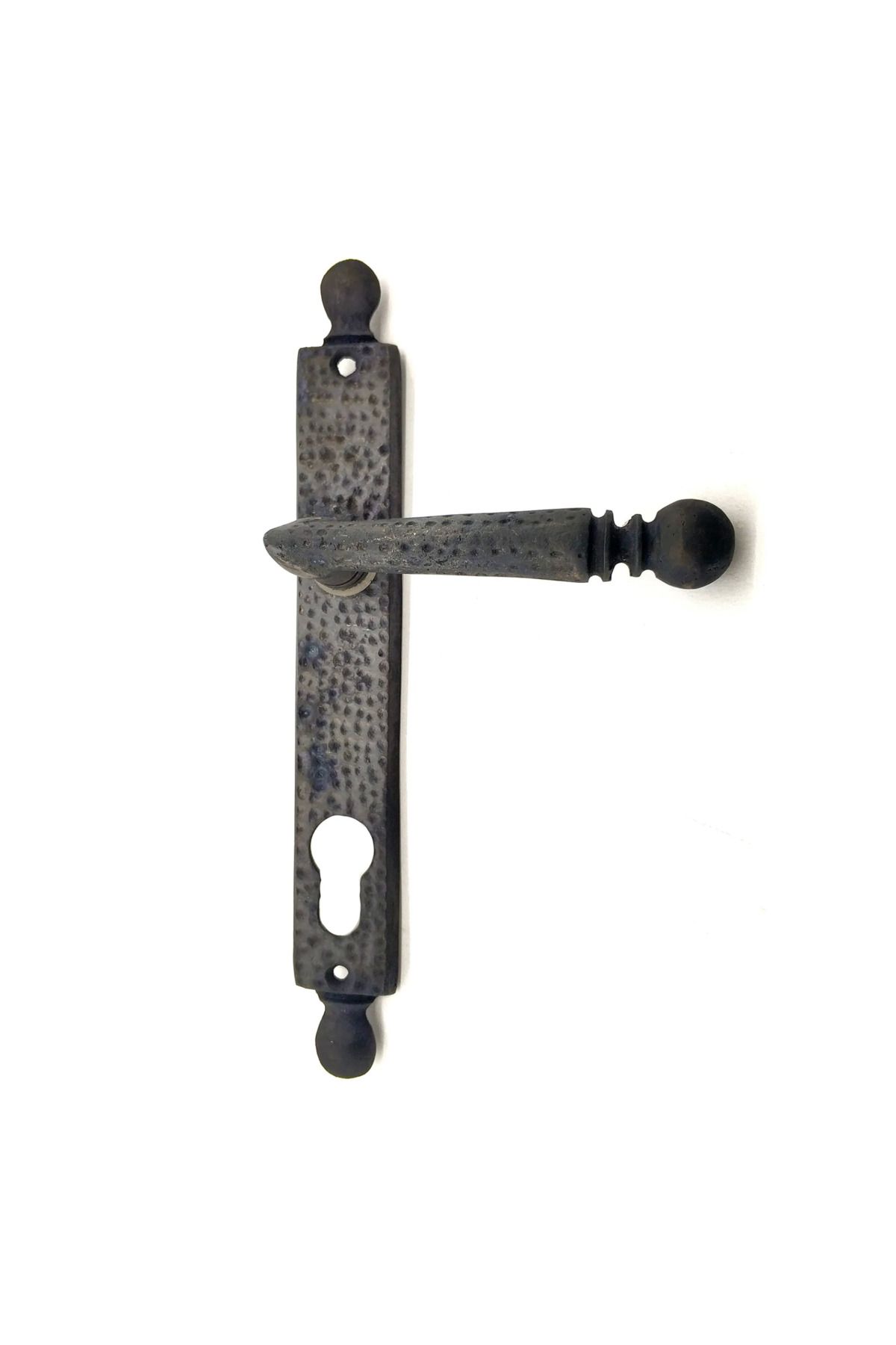 AOTS Antika Tarz Dekoratif Pirinç Misket Wc Banyo Kapı Kolu - 245x34 Mm, Oksit