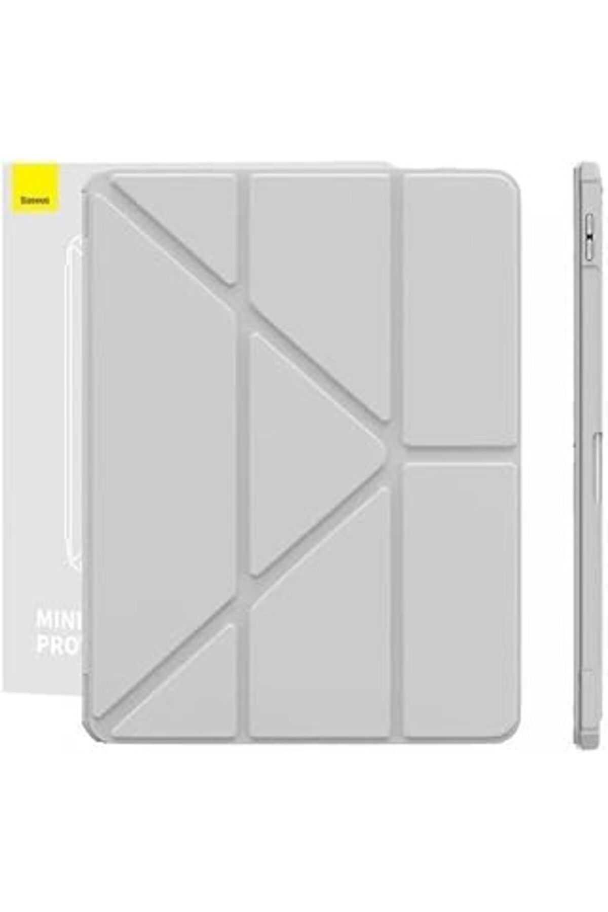 Mu Art Minimalist Serisi Ipad Air 4 / Air 5 10,9 Inç Koruyucu Kılıf (Grey)