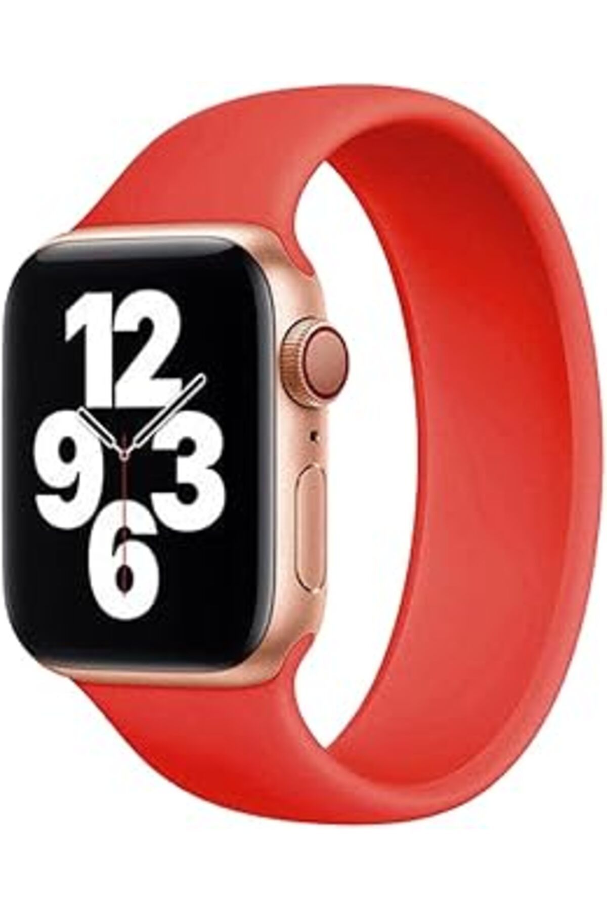 robotrend Kyver Apple Watch Seri 7/6/Se/5/4/3 Solo Loop Silikon Kordon 45Mm 44Mm 42Mm Uyumlu
