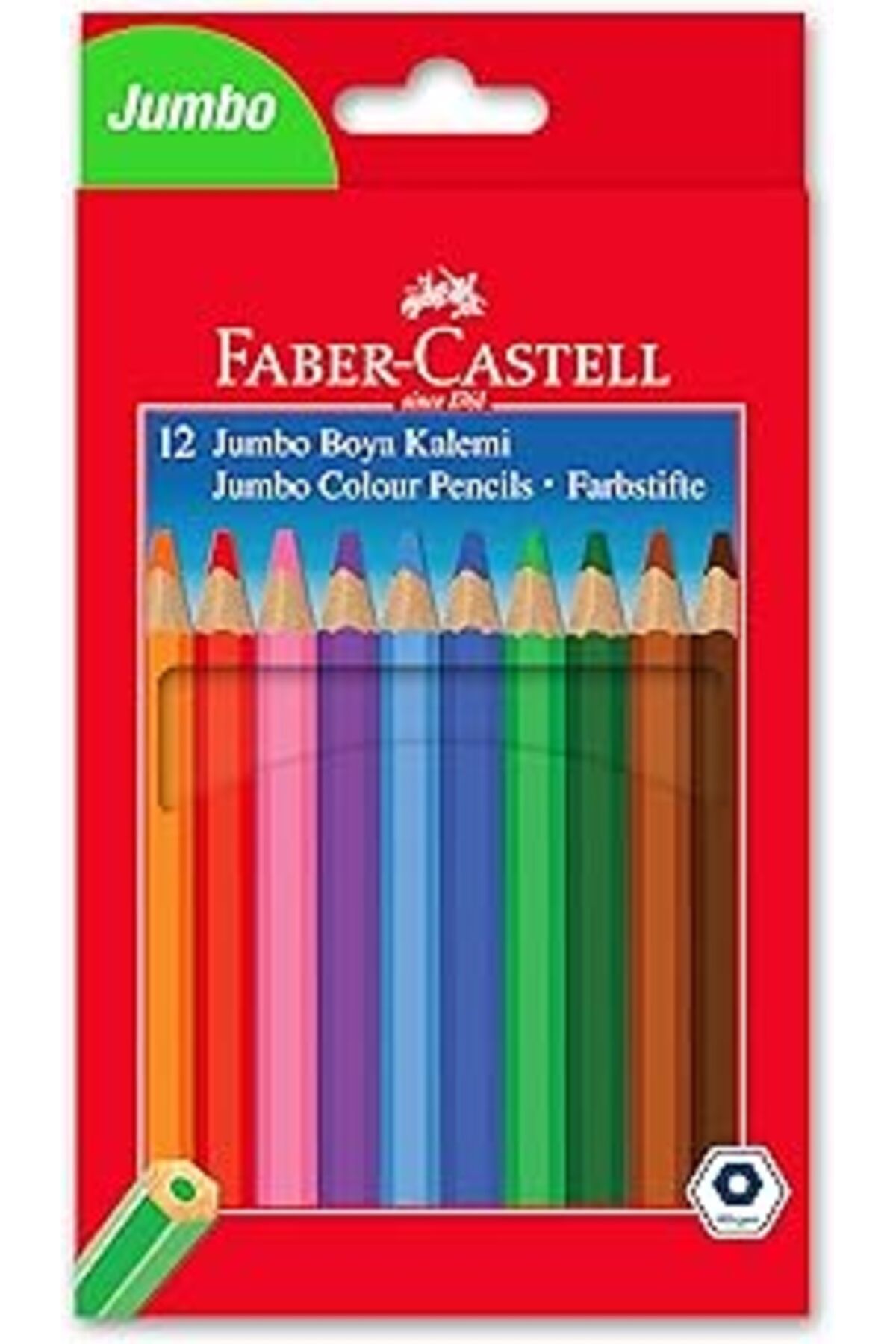 NETWORK ART Faber-Castell Jumbo Boya Kalemi, 12 Renk