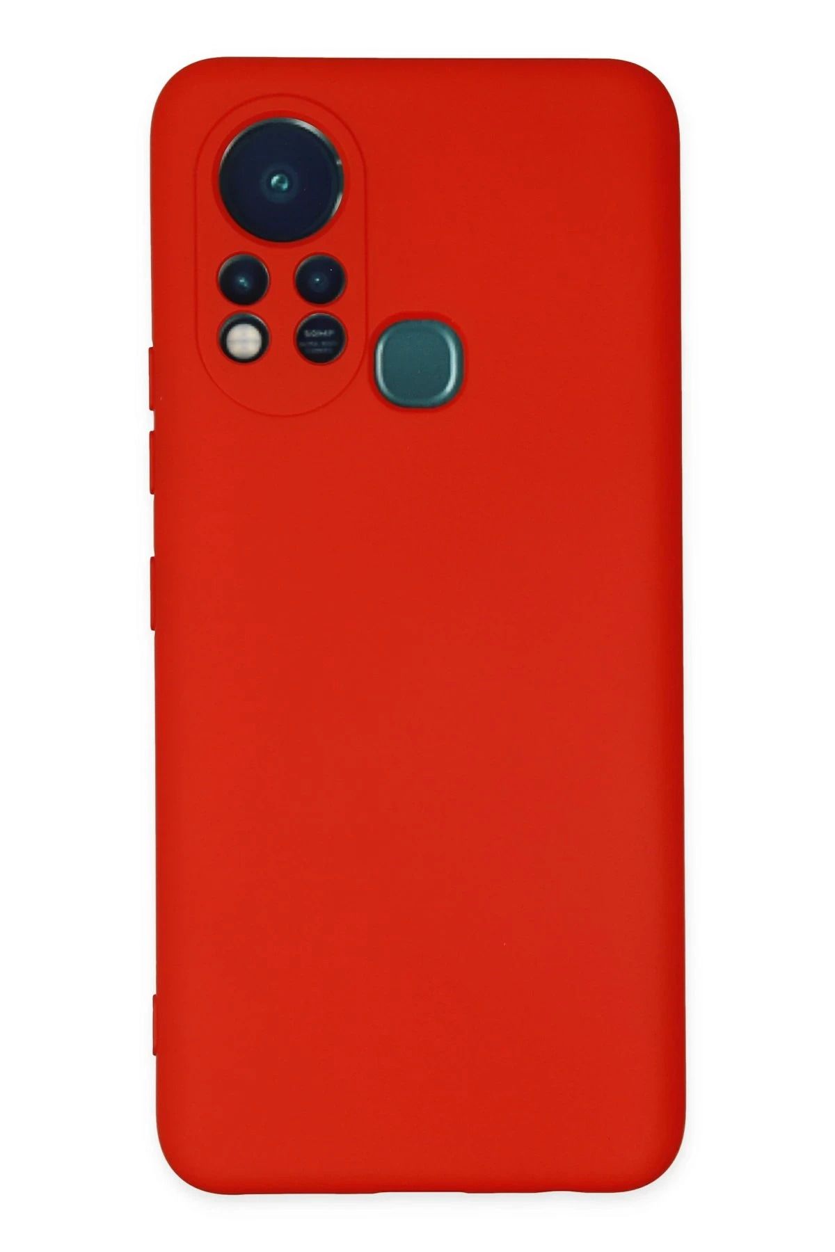 NewFace İnfinix Hot 11s Uyumlu Kılıf Nano içi Kadife Silikon - Kırmızı INSLM